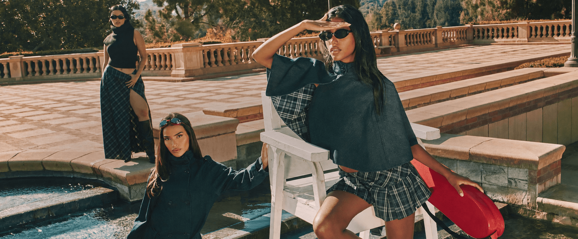 Poolside editorial styles