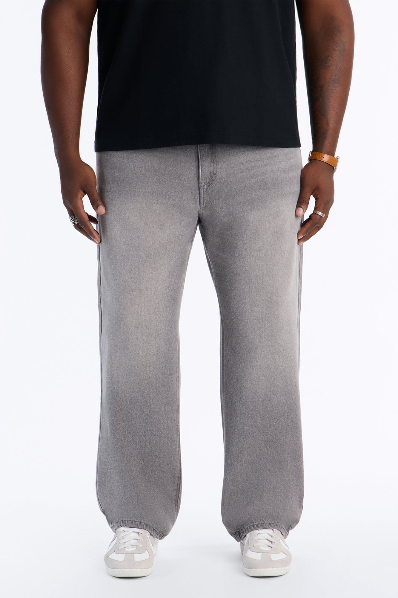 Essential Straight Rigid Jean - Dark Grey