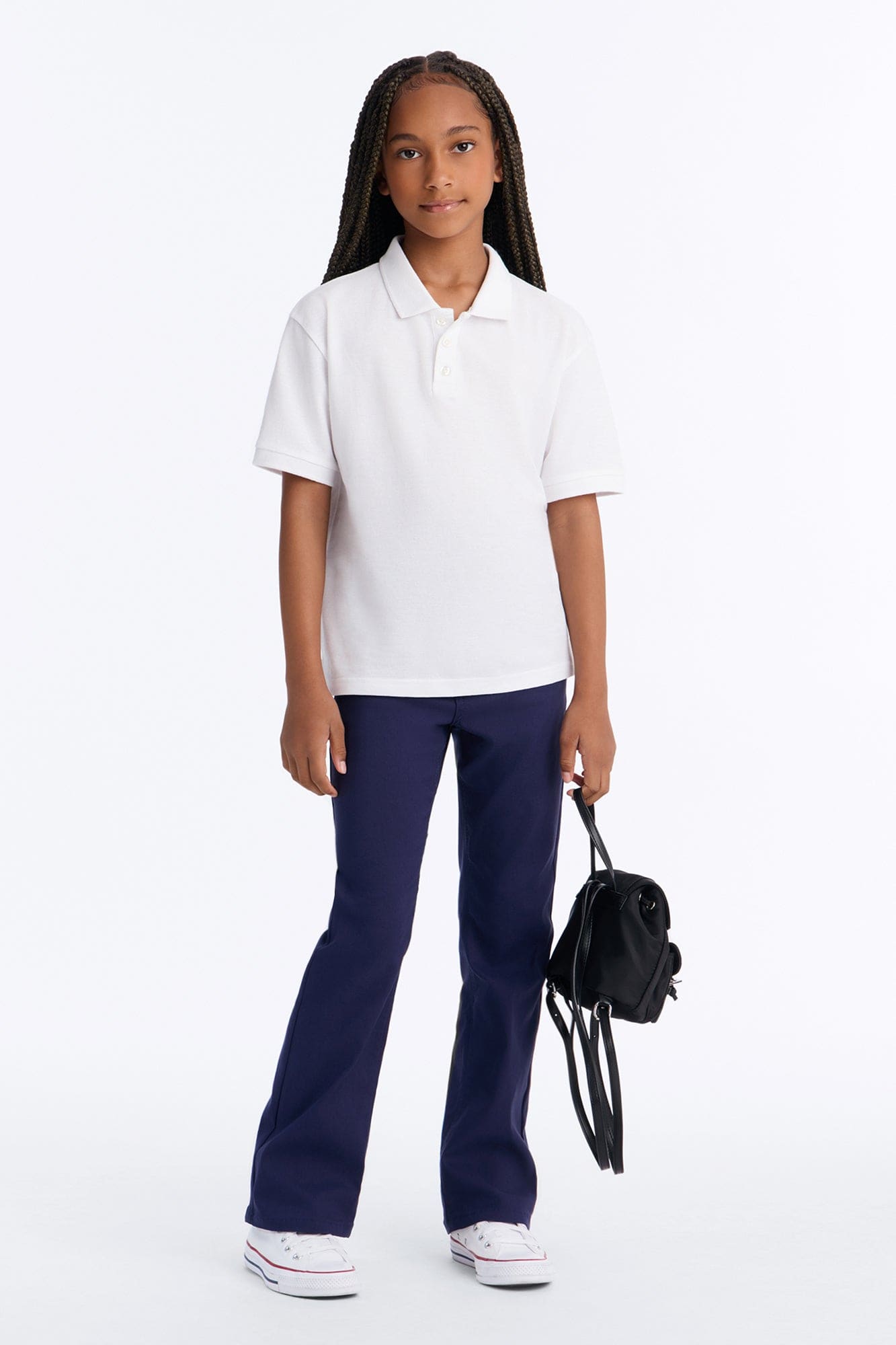 Mini Looking Forward To It Flare Leg Pants - Navy