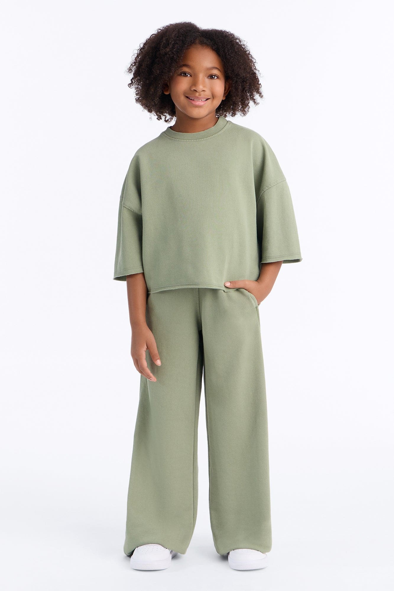 Mini Strollin' Around Pant Set - Sage
