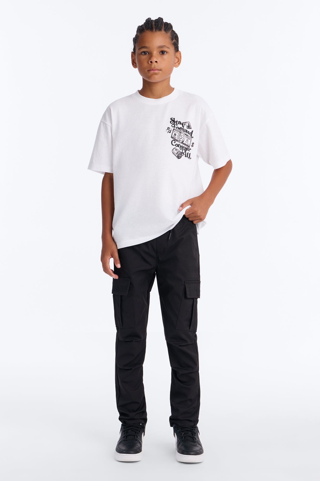 Mini No Limit Cargo Pants - Black