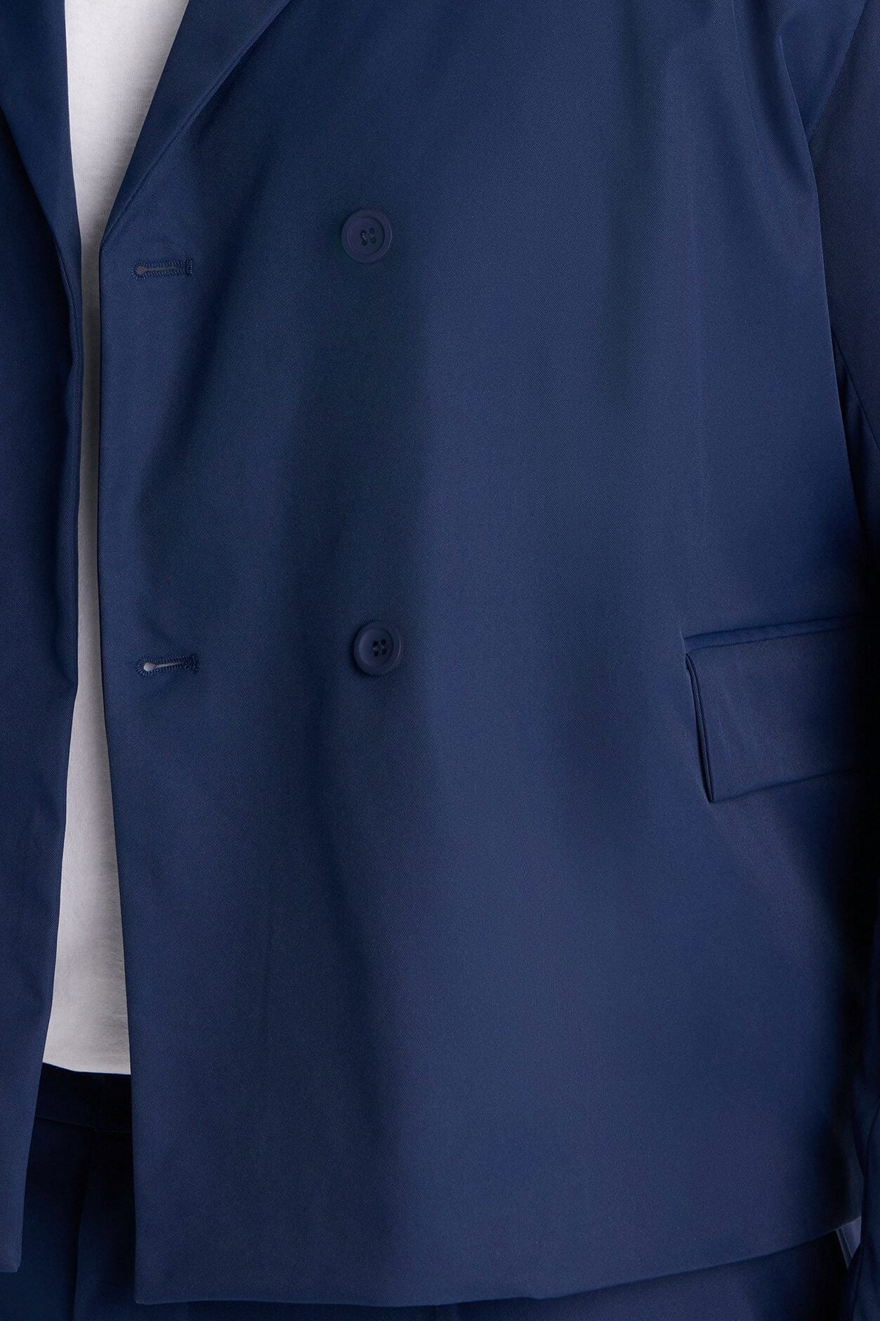Relaxed Straight Heirloom Pleated Trouser - Navy image 1