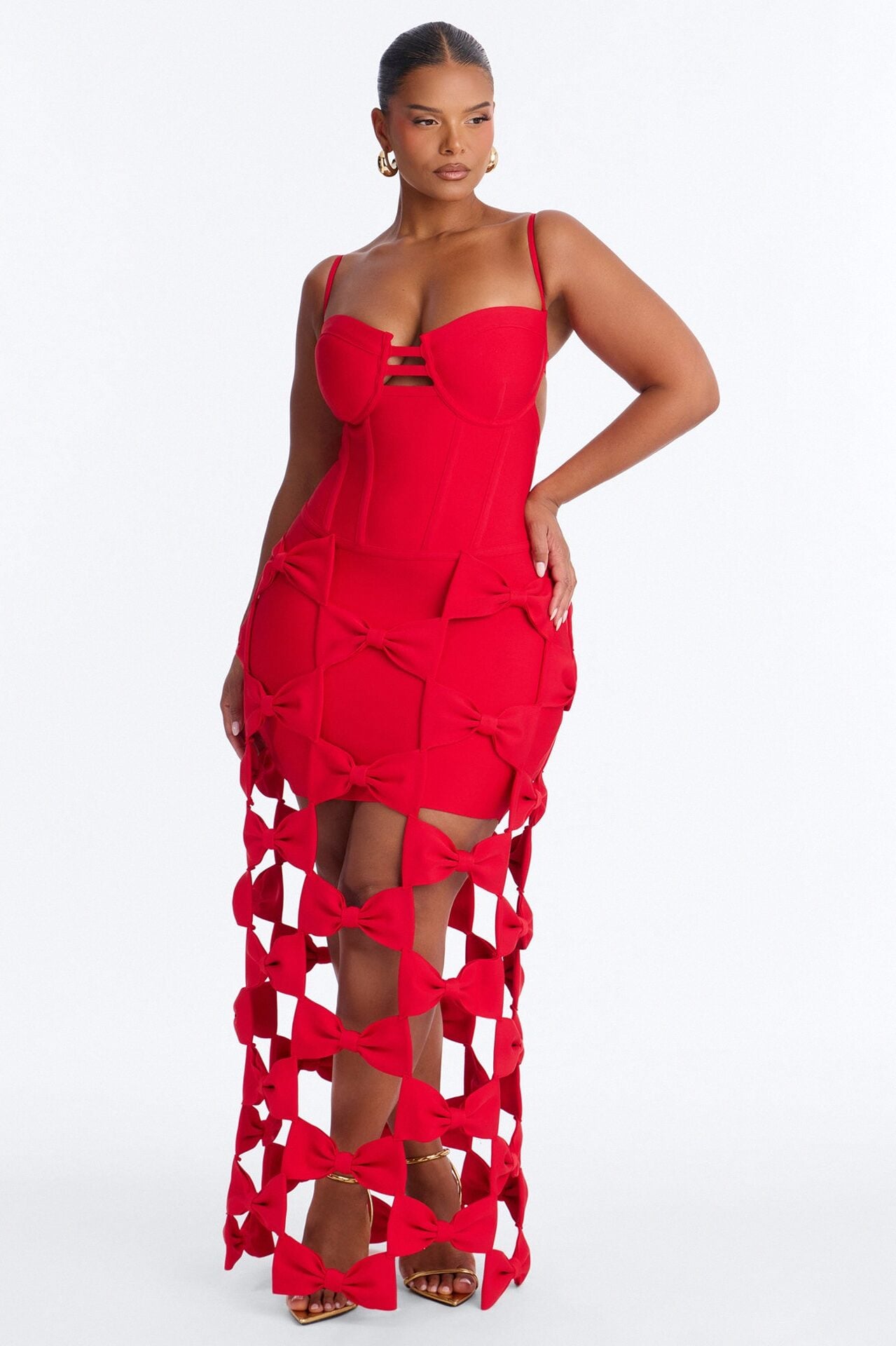 I'm The Prize Bandage Gown - Red image 1