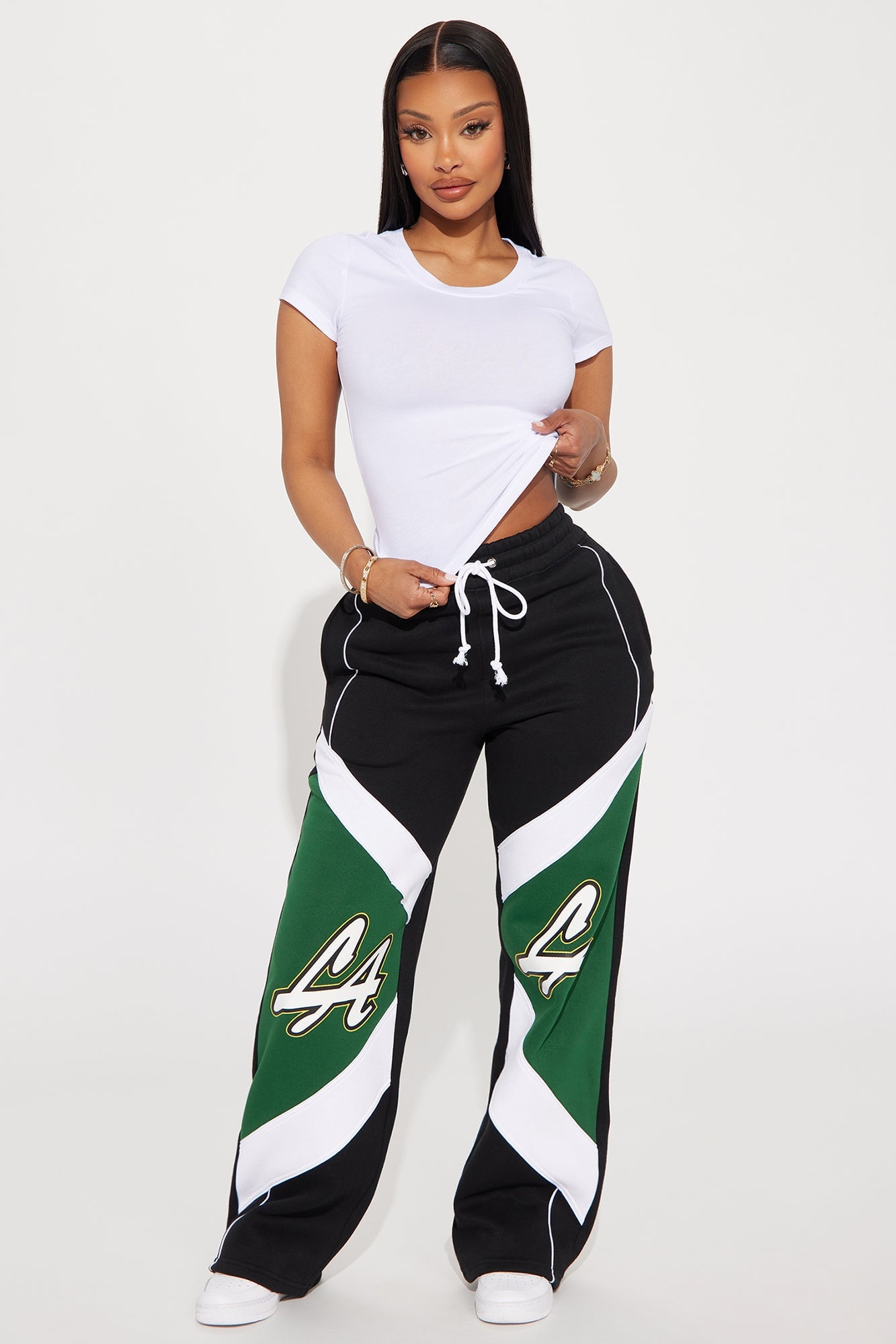 Alyssa Crew Neck Top - White image 5