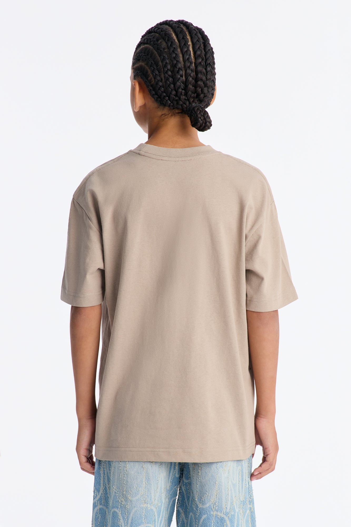 Mini Oversized Heavyweight Tee 240GSM - Taupe image 3