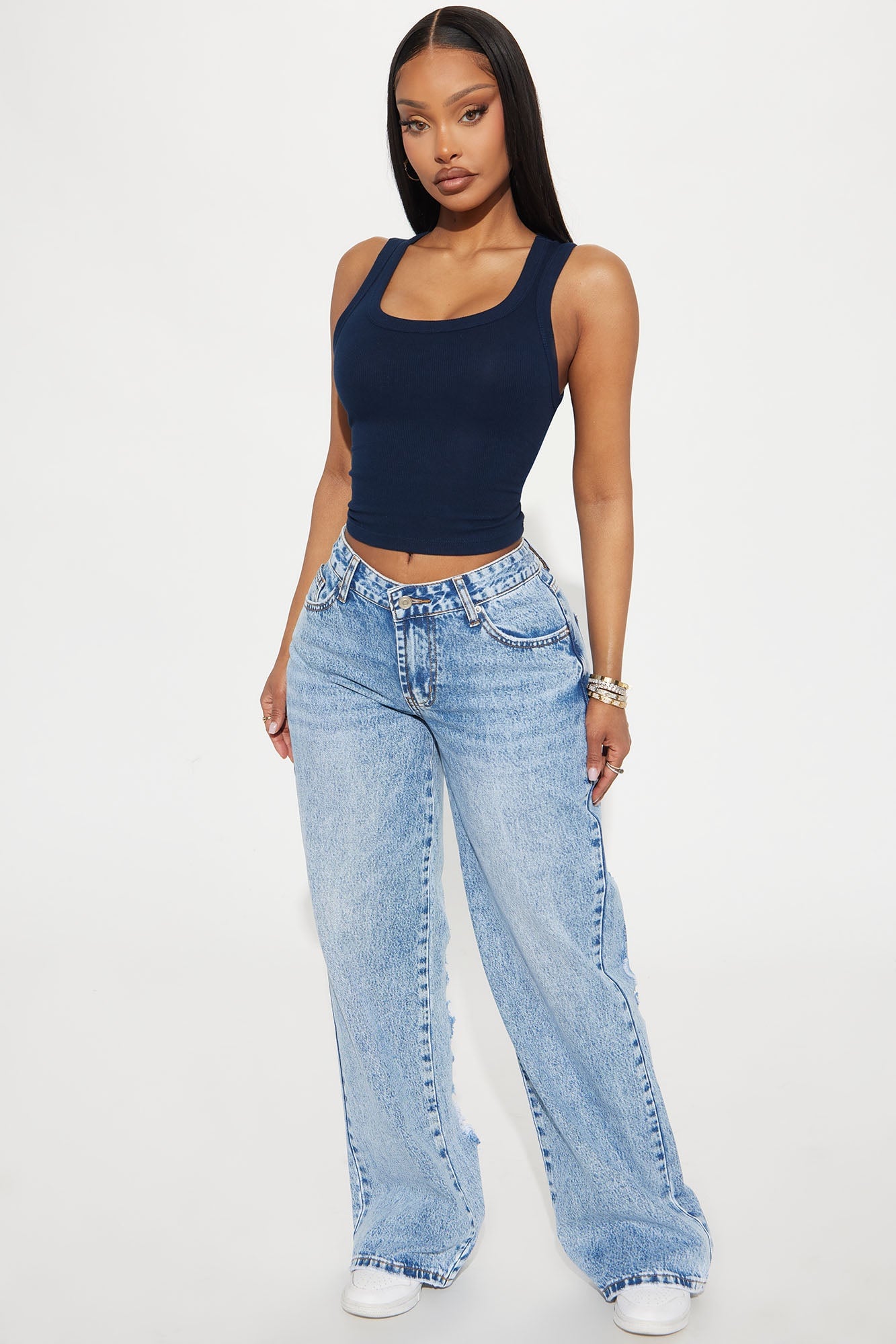 Remi Tank Top - Navy image 2