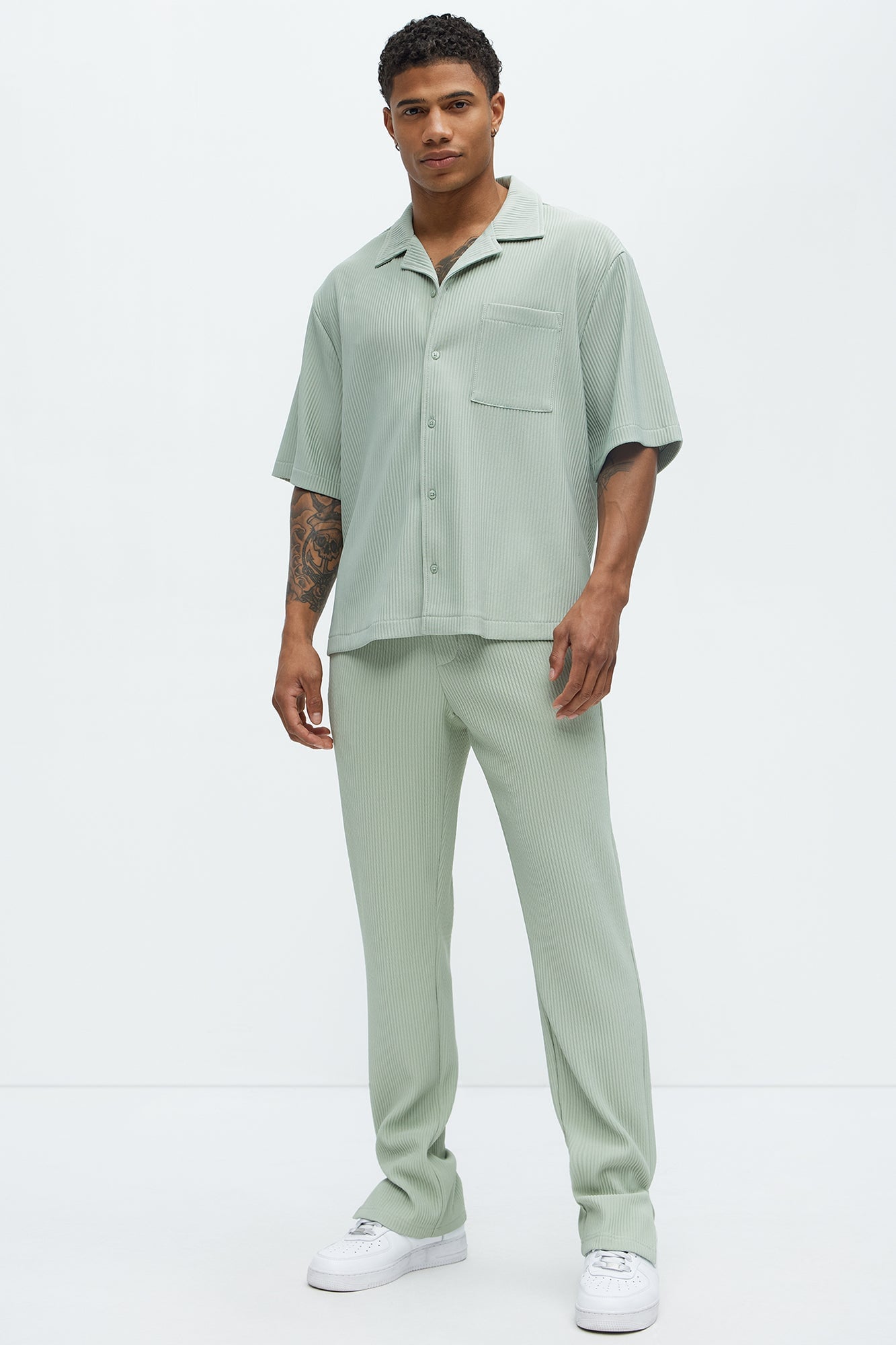 Show Up Slim Slit Pants - Sage image 7