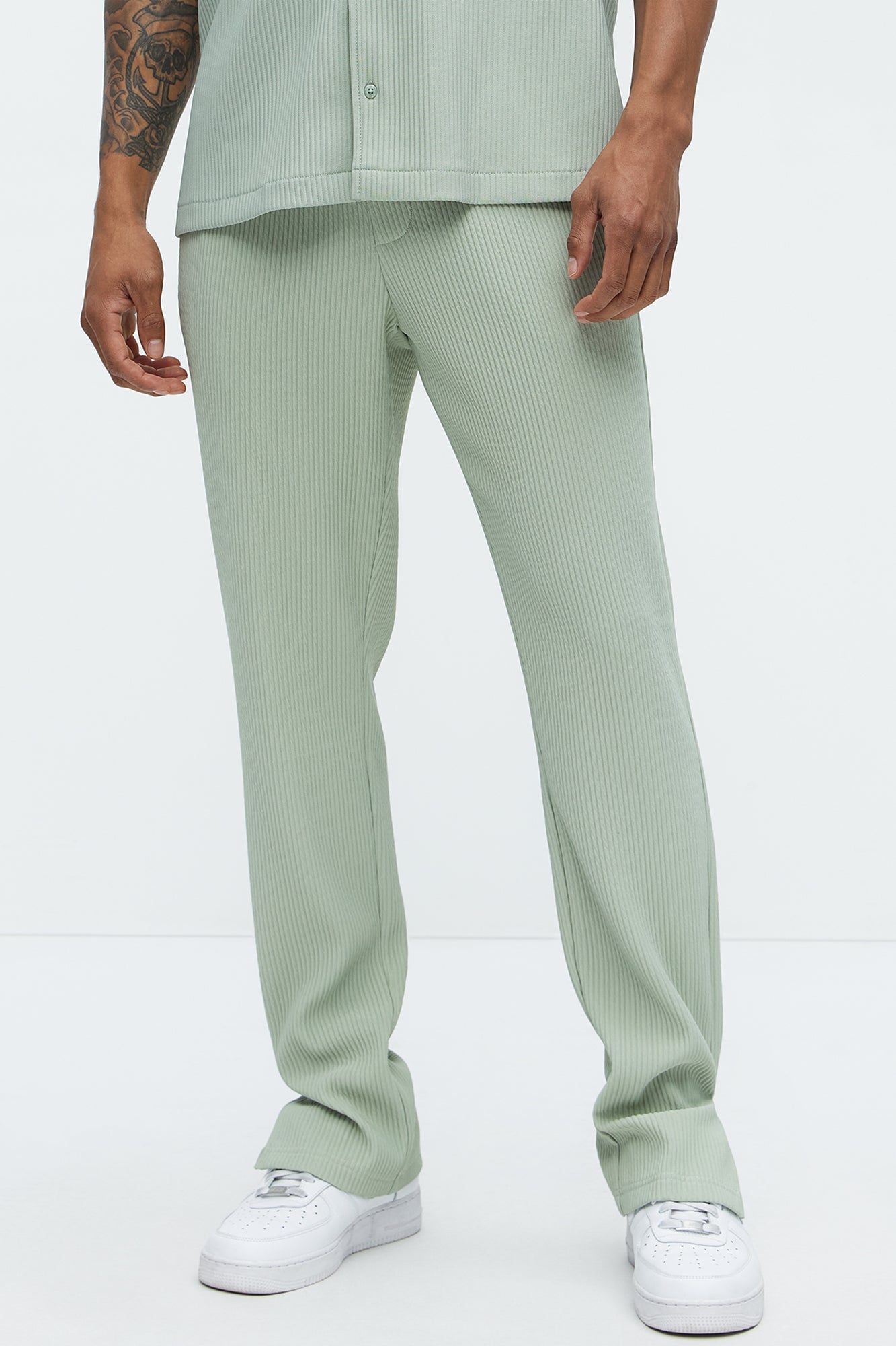 Show Up Slim Slit Pants - Sage image 6