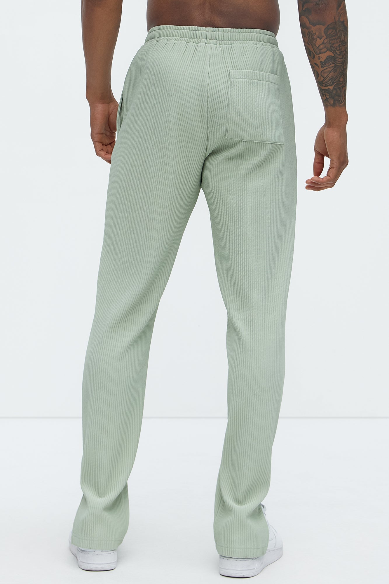 Show Up Slim Slit Pants - Sage image 10