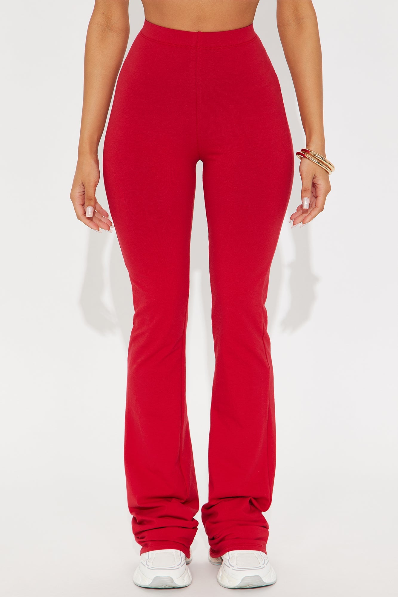 Tall Adriana Flare Pant - Red image 5