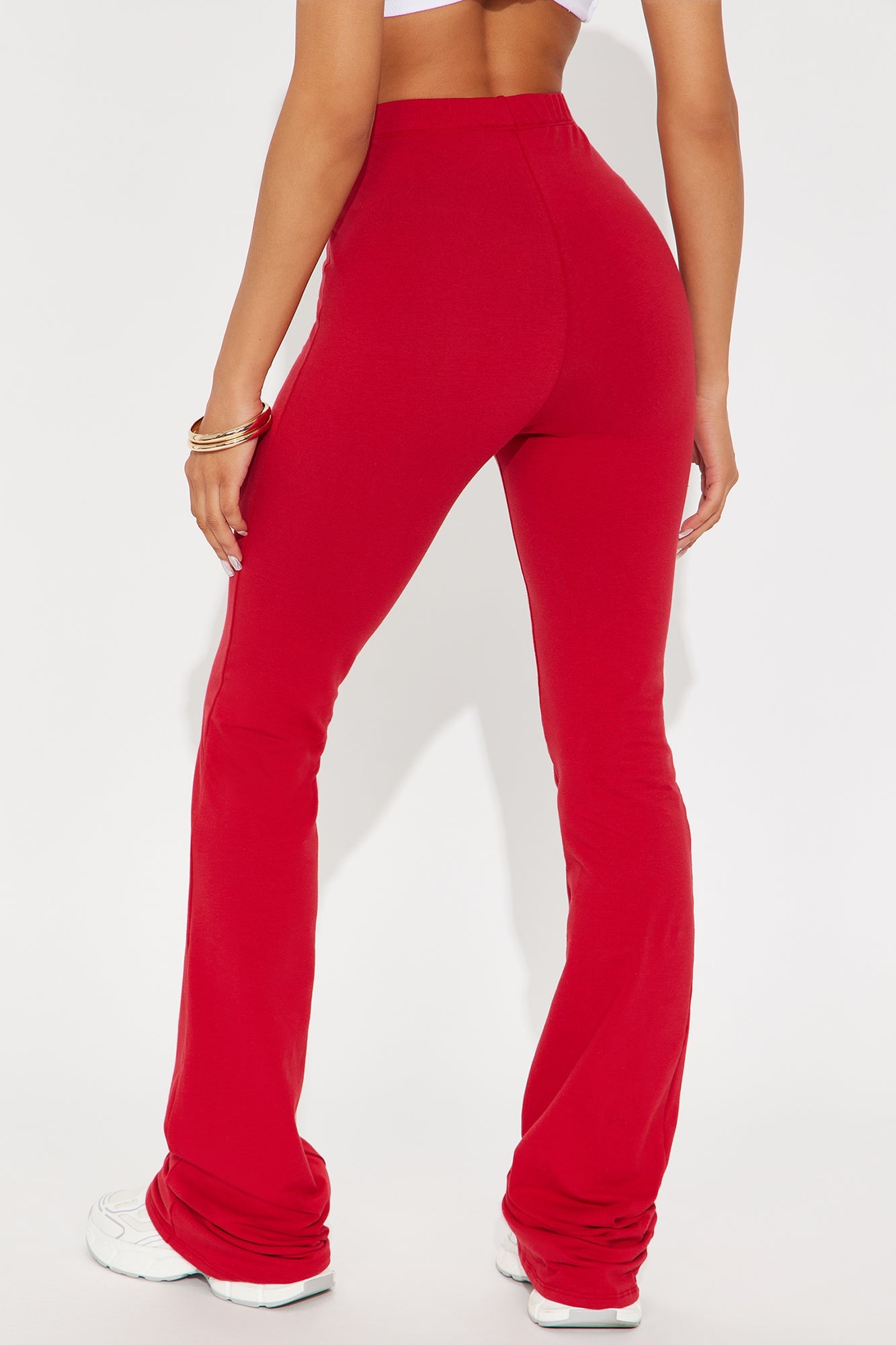Tall Adriana Flare Pant - Red image 6