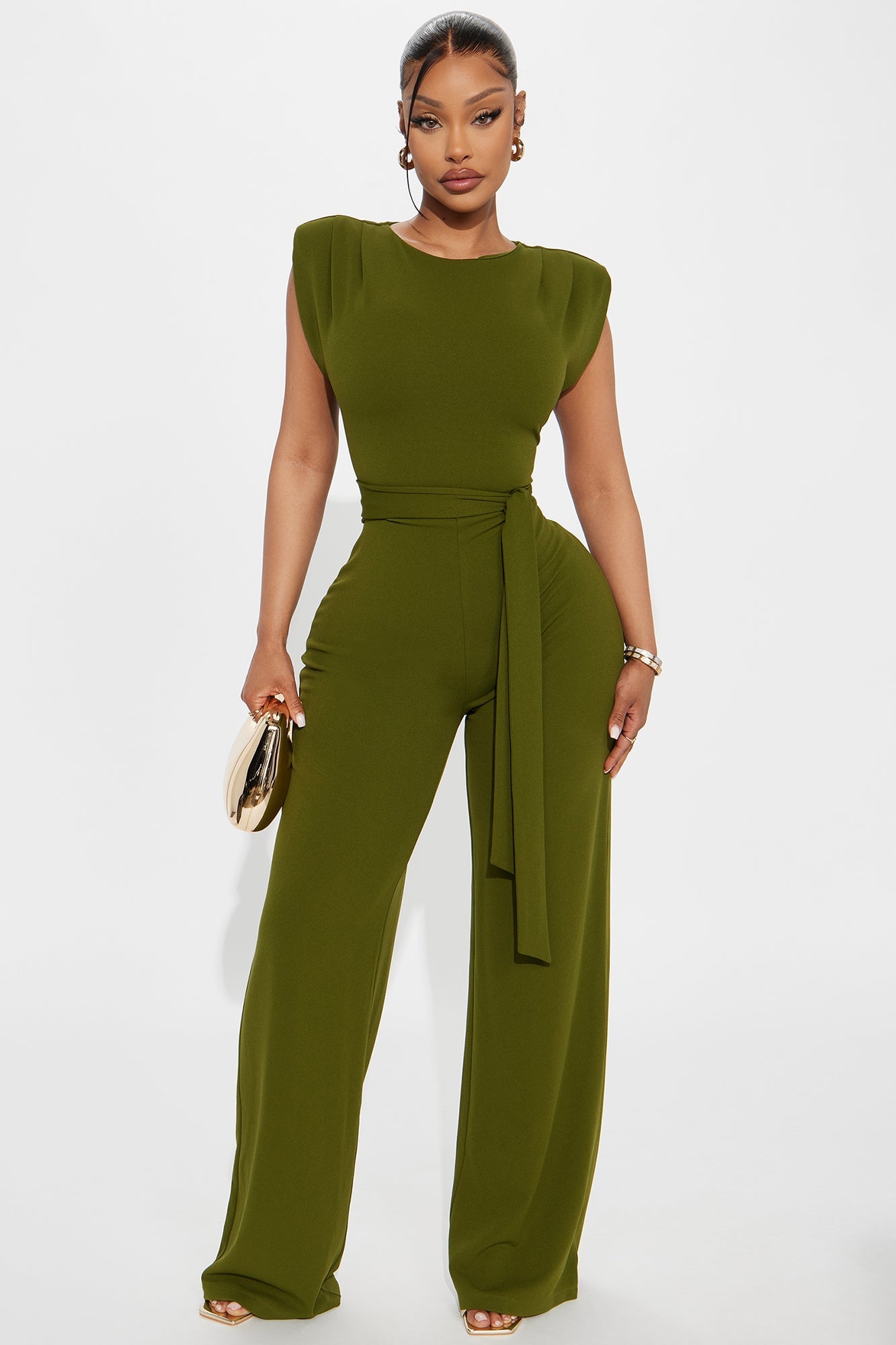 On Point Jumpsuit - Olive image 4
