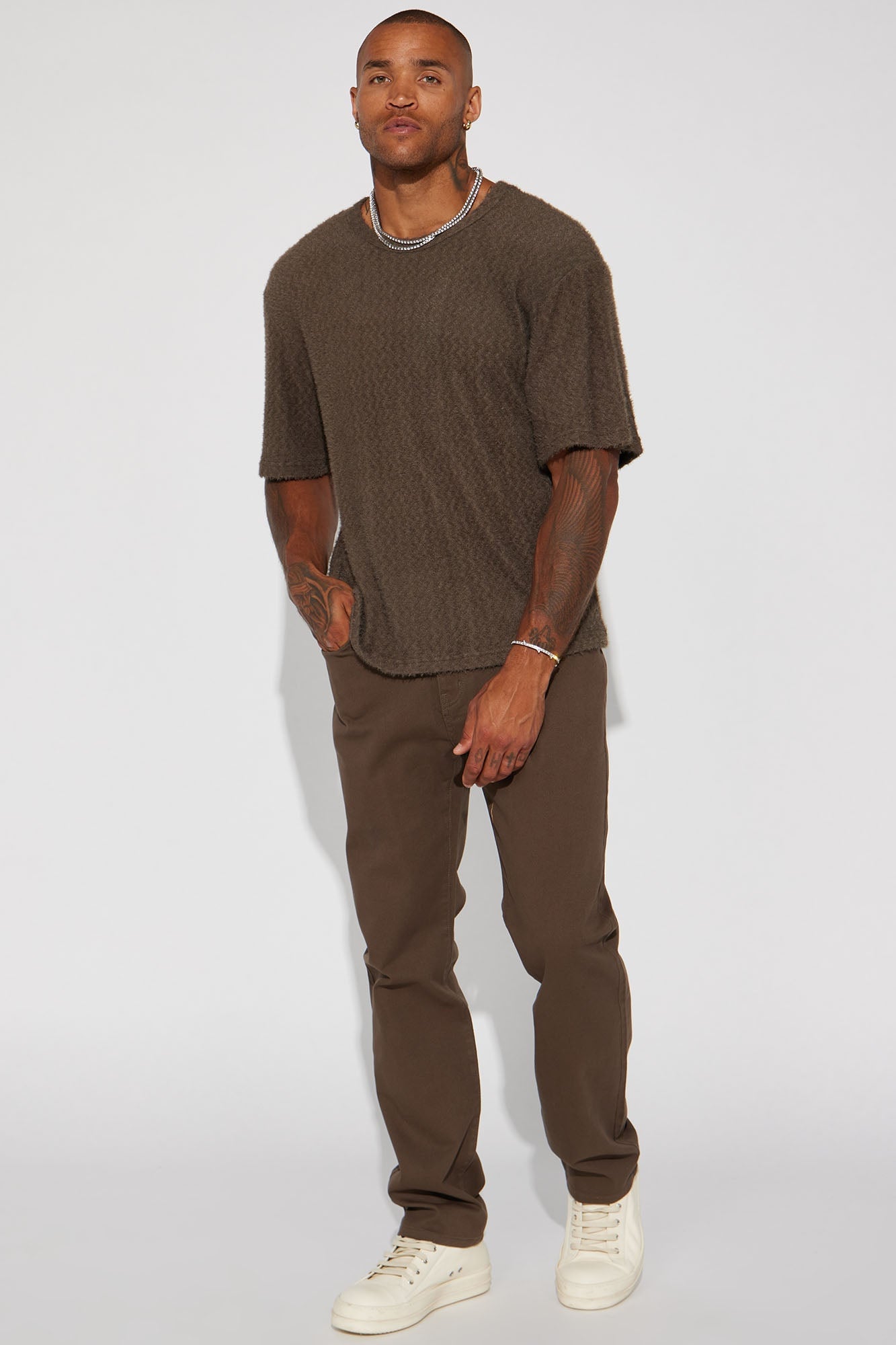 Mike Straight Taper Jeans - Brown image 6