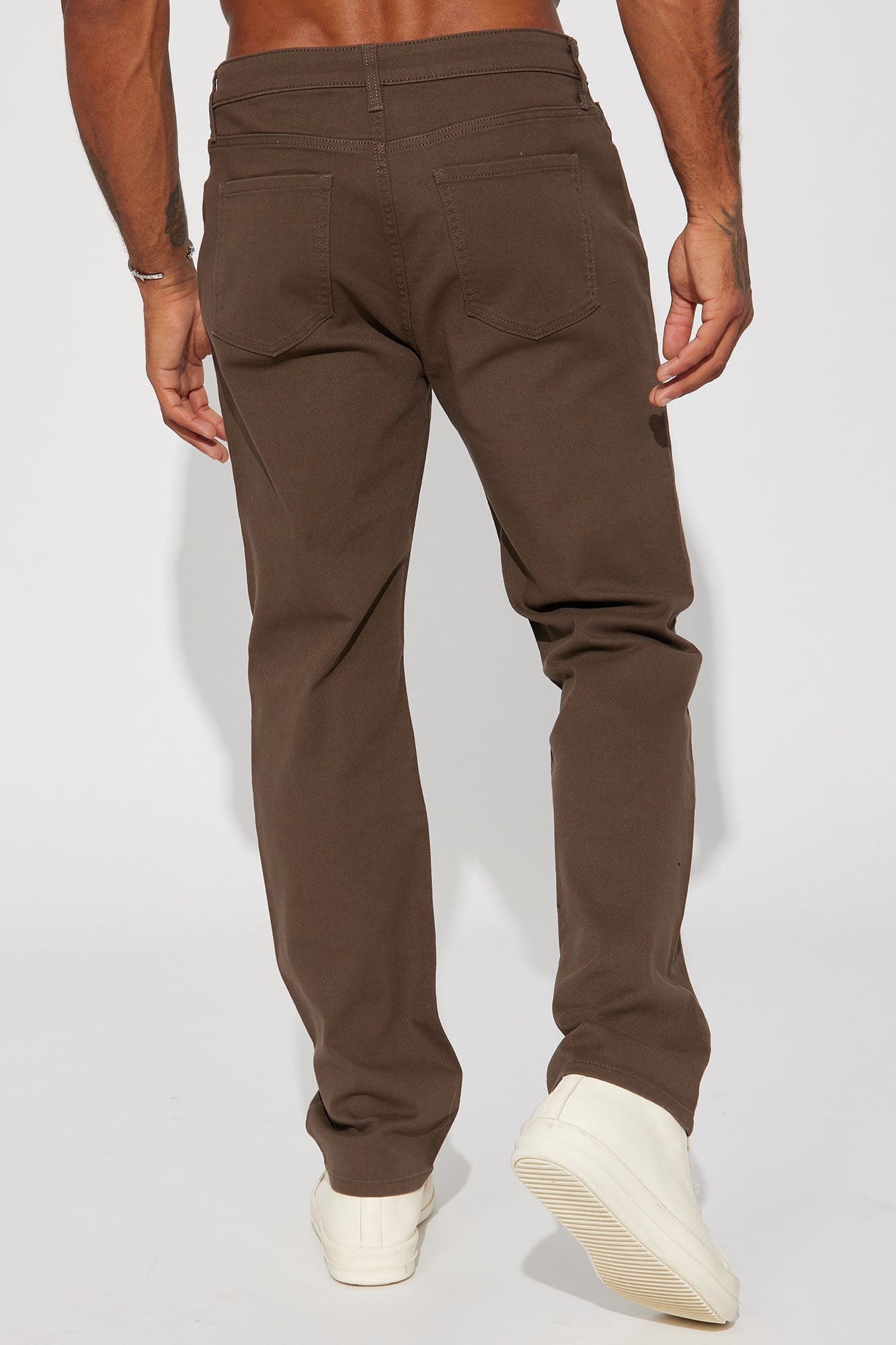 Mike Straight Taper Jeans - Brown image 7