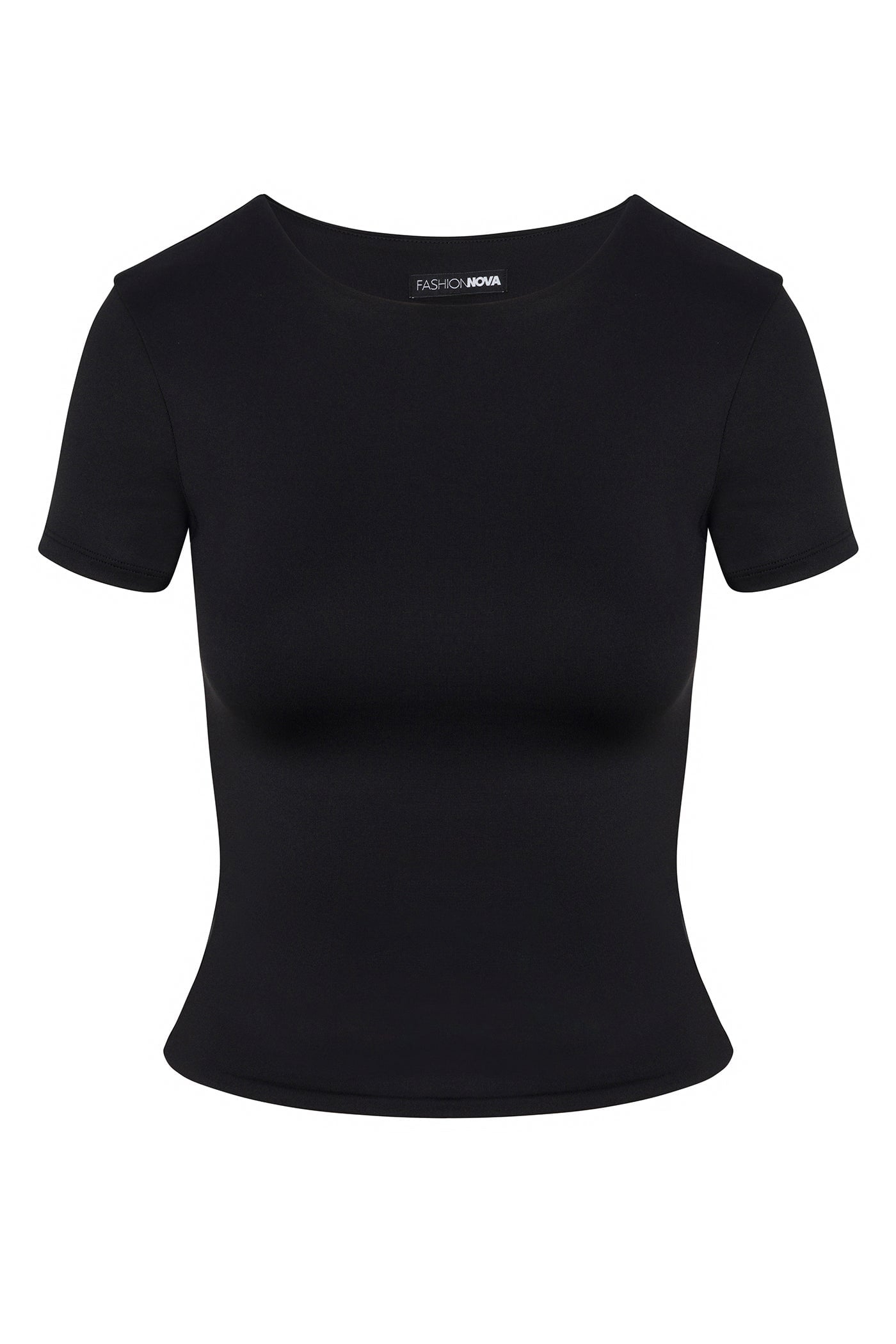 Contour Double Lined Short Sleeve Baby Tee - Black image 8