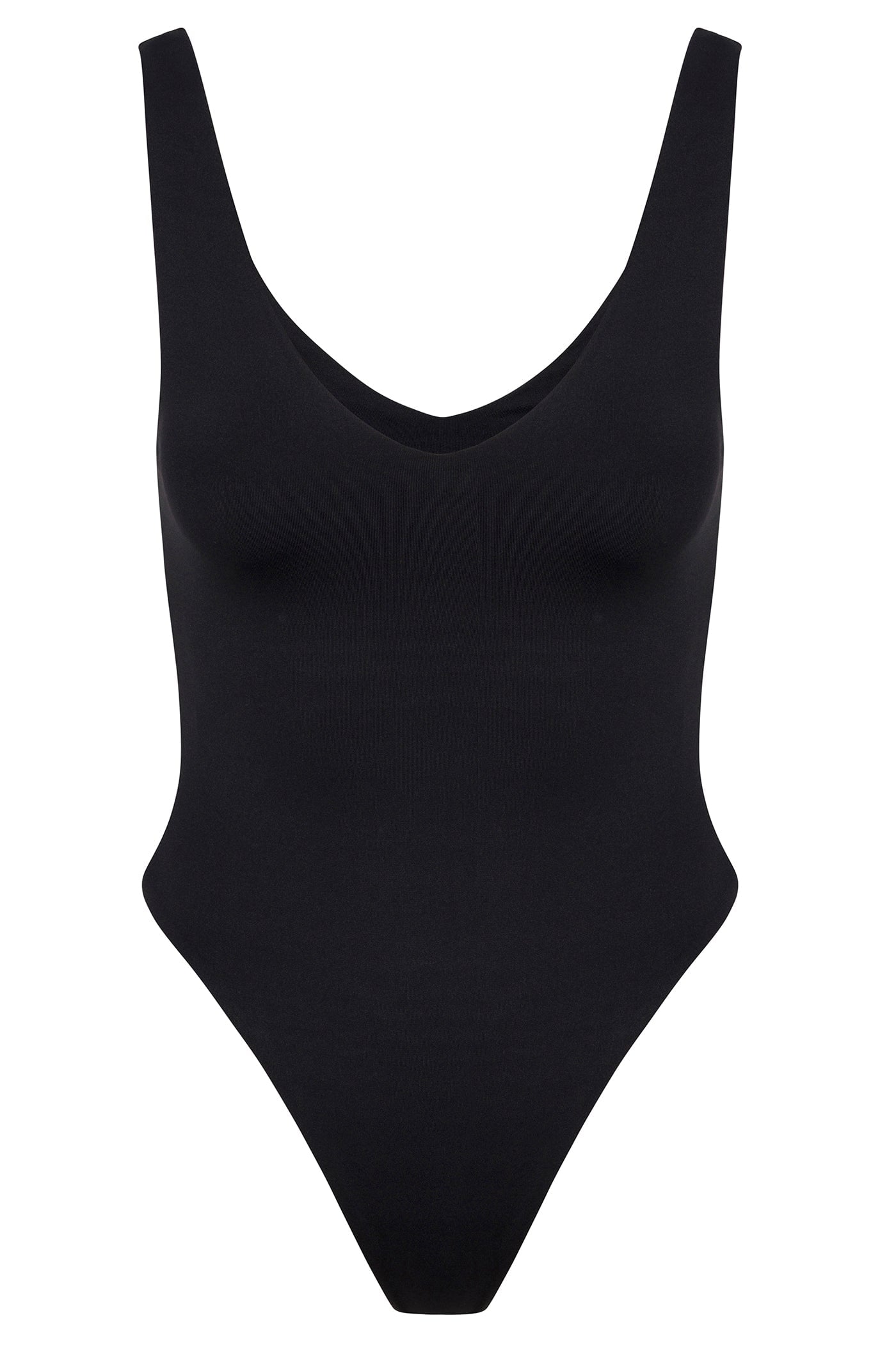 Contour Double Lined V-Neck Bodysuit - Black image 9