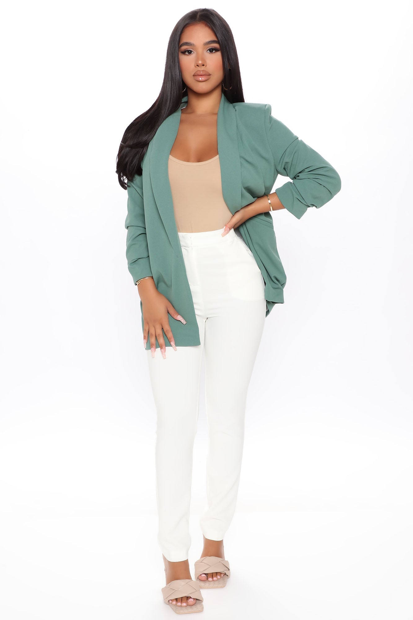 The Celine Blazer - Sage image 5