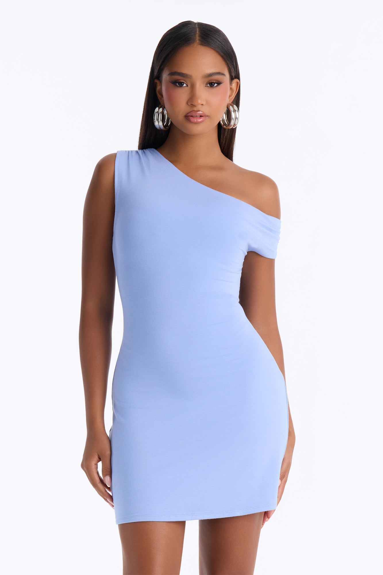 Jordan Premium Modal Mini Dress - SkyBlue image 2