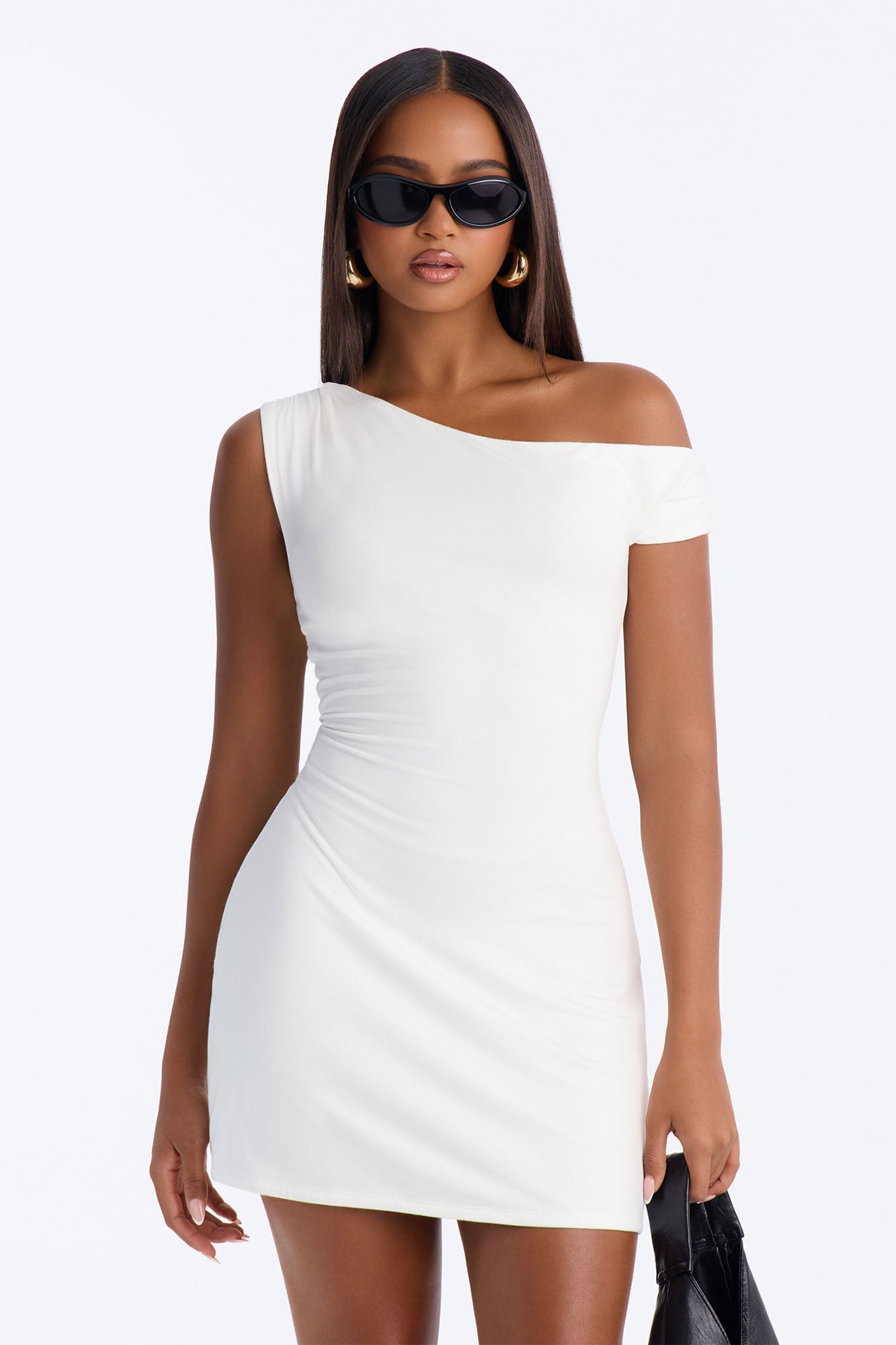 Jordan Premium Modal Mini Dress - White image 2