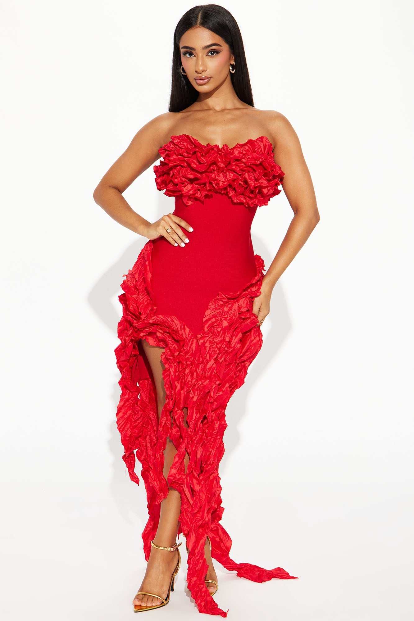 Leila Bandage Mini Dress - Red image 4
