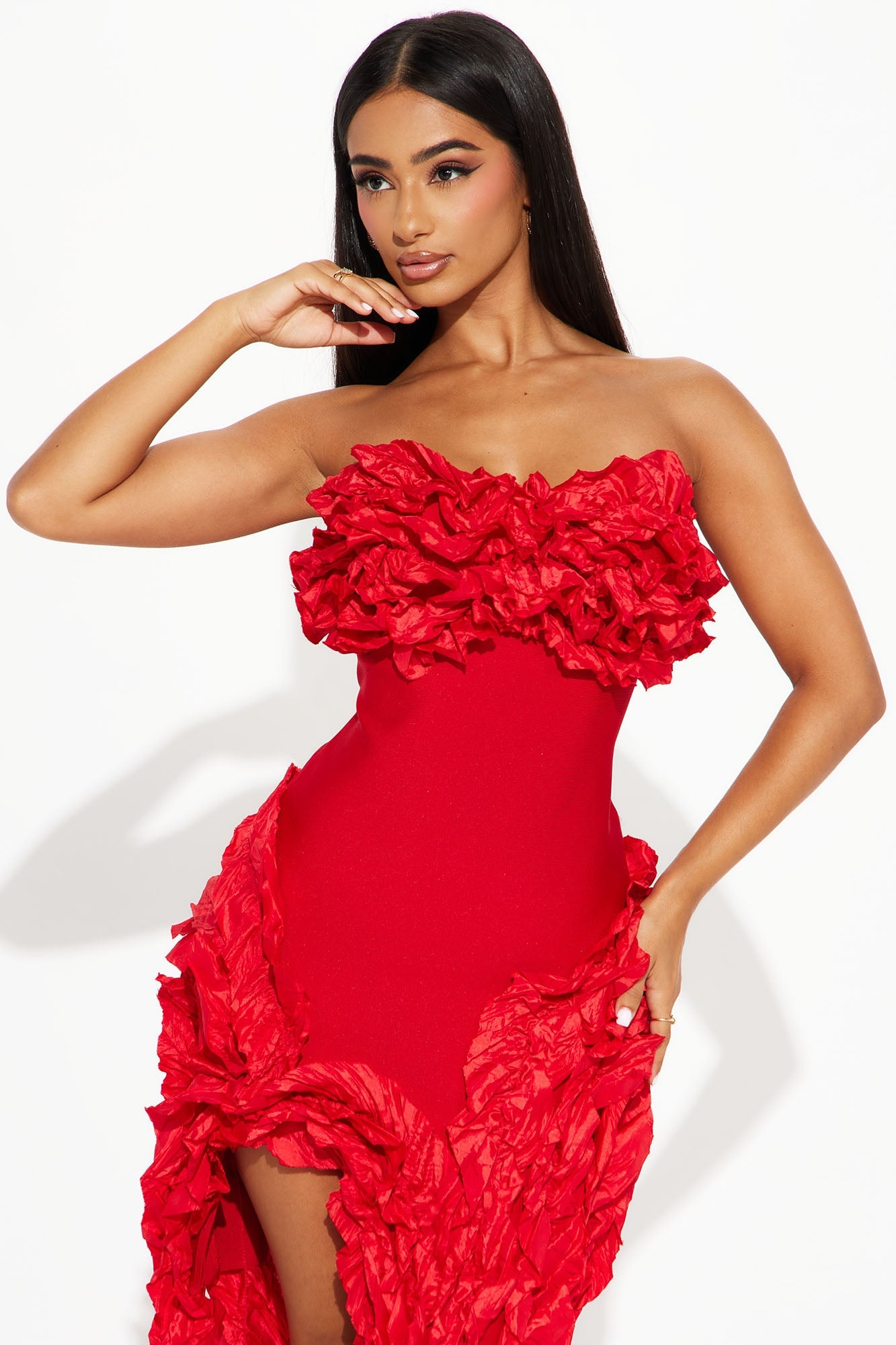 Leila Bandage Mini Dress - Red image 5