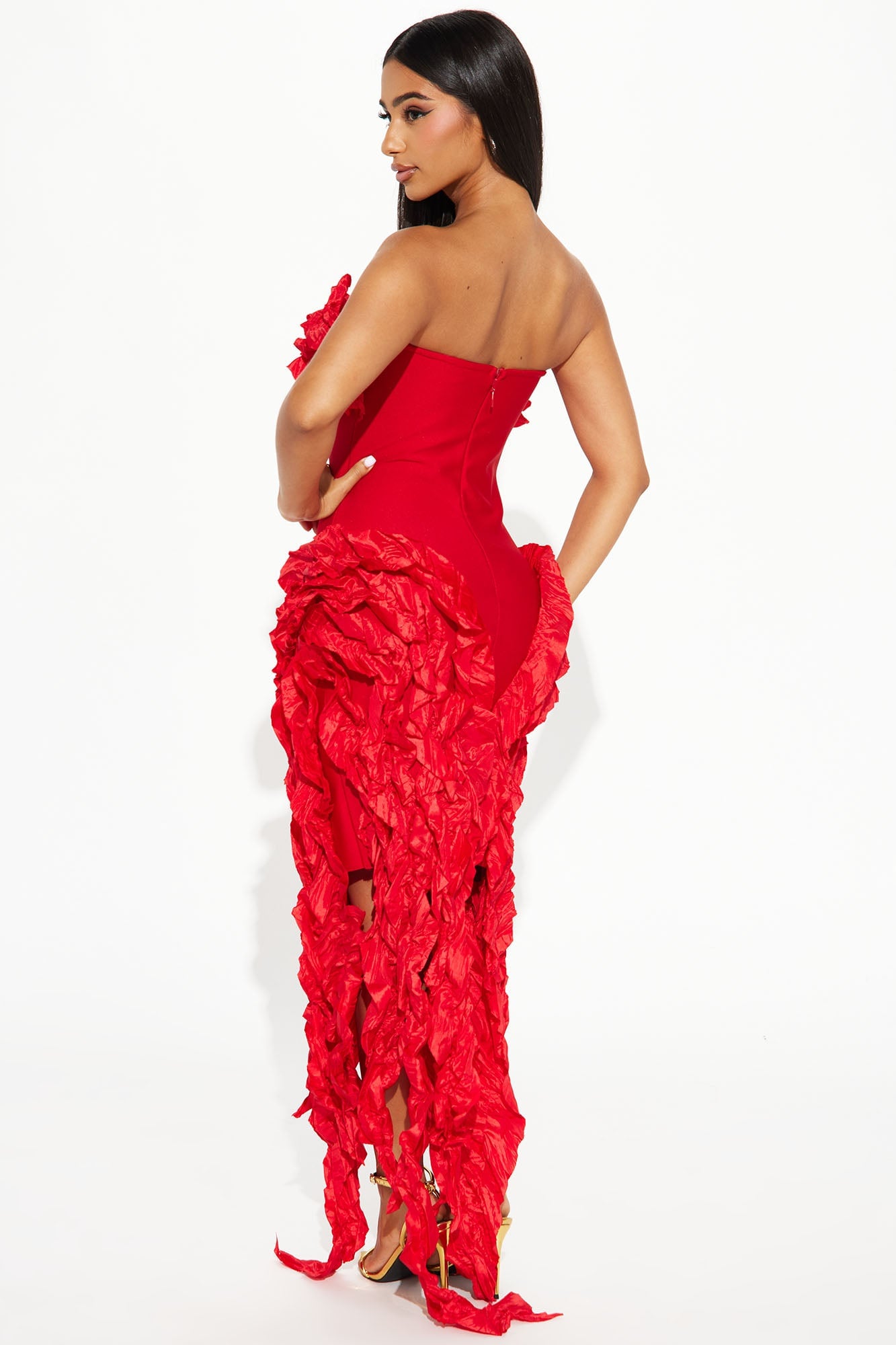 Leila Bandage Mini Dress - Red image 6
