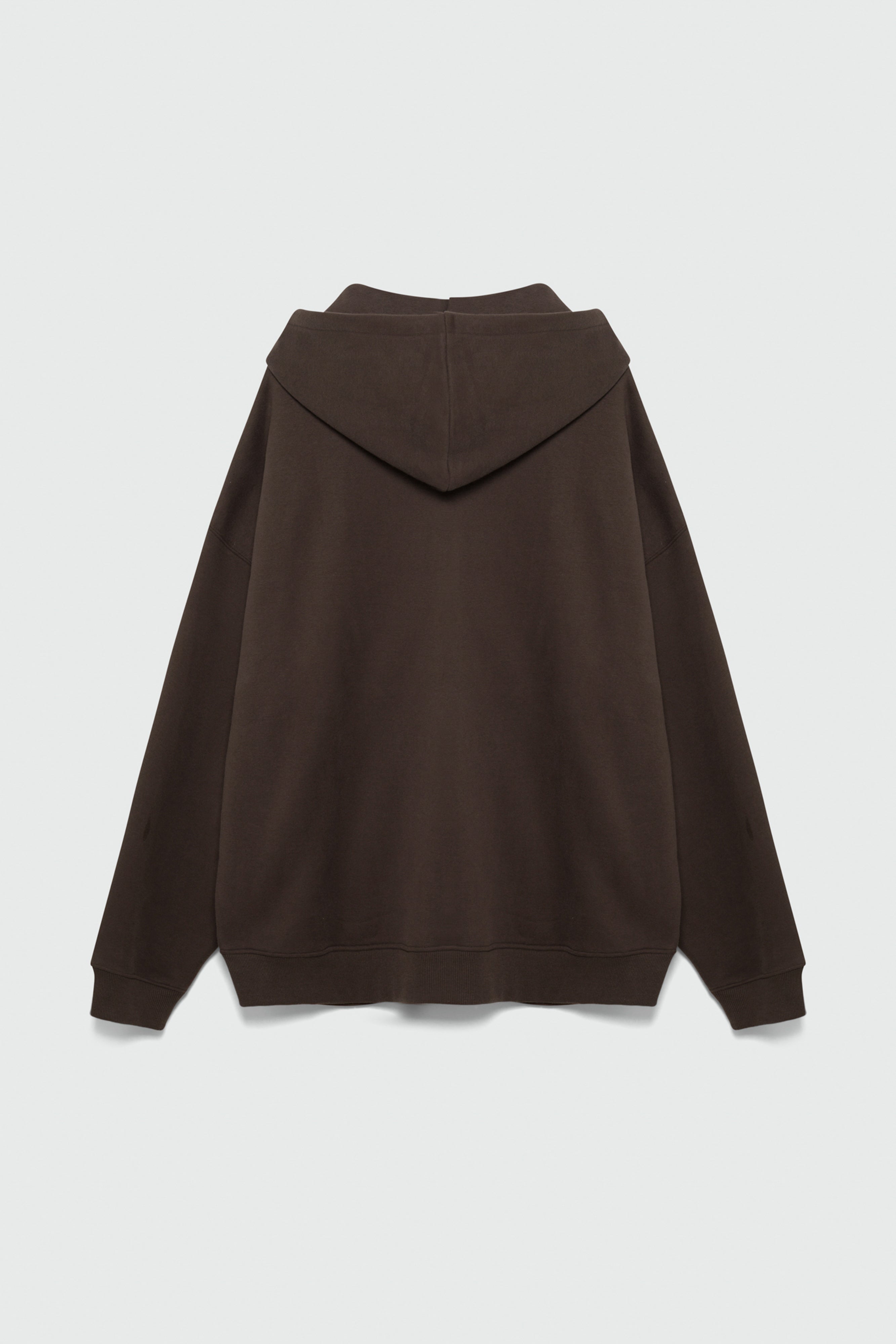 410 Oversized Zip Hoodie - Brown image 6