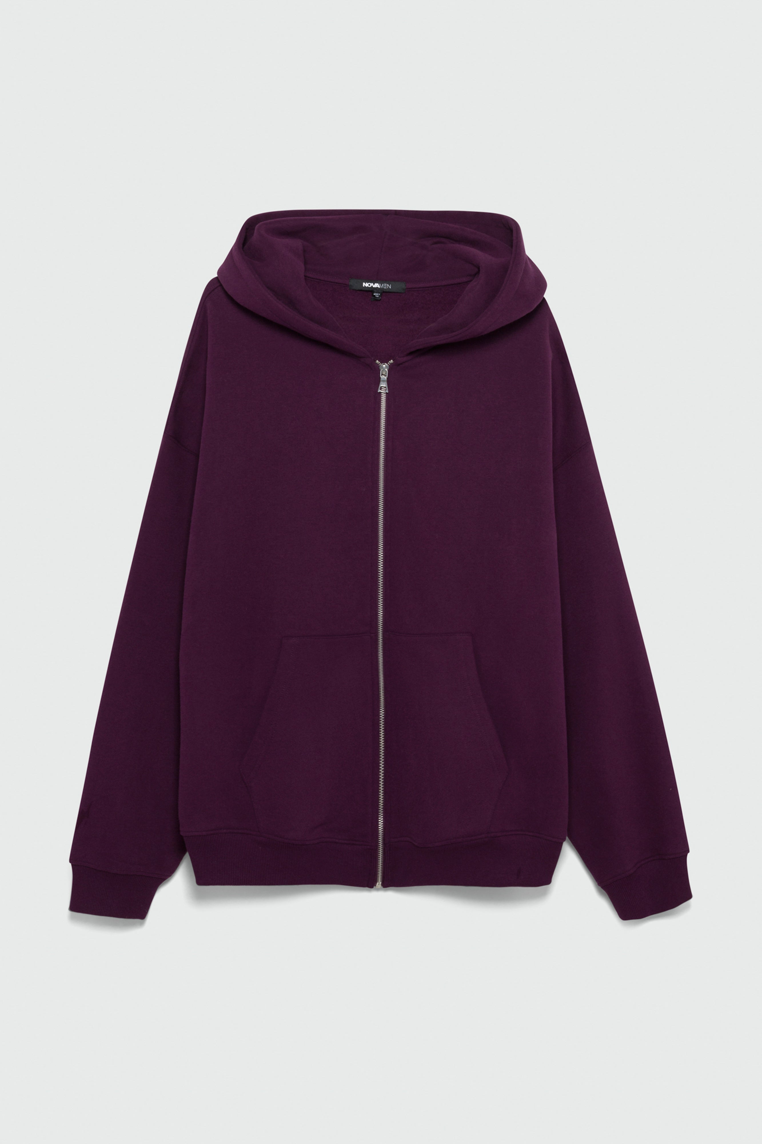 410 Oversized Zip Hoodie - Plum image 4