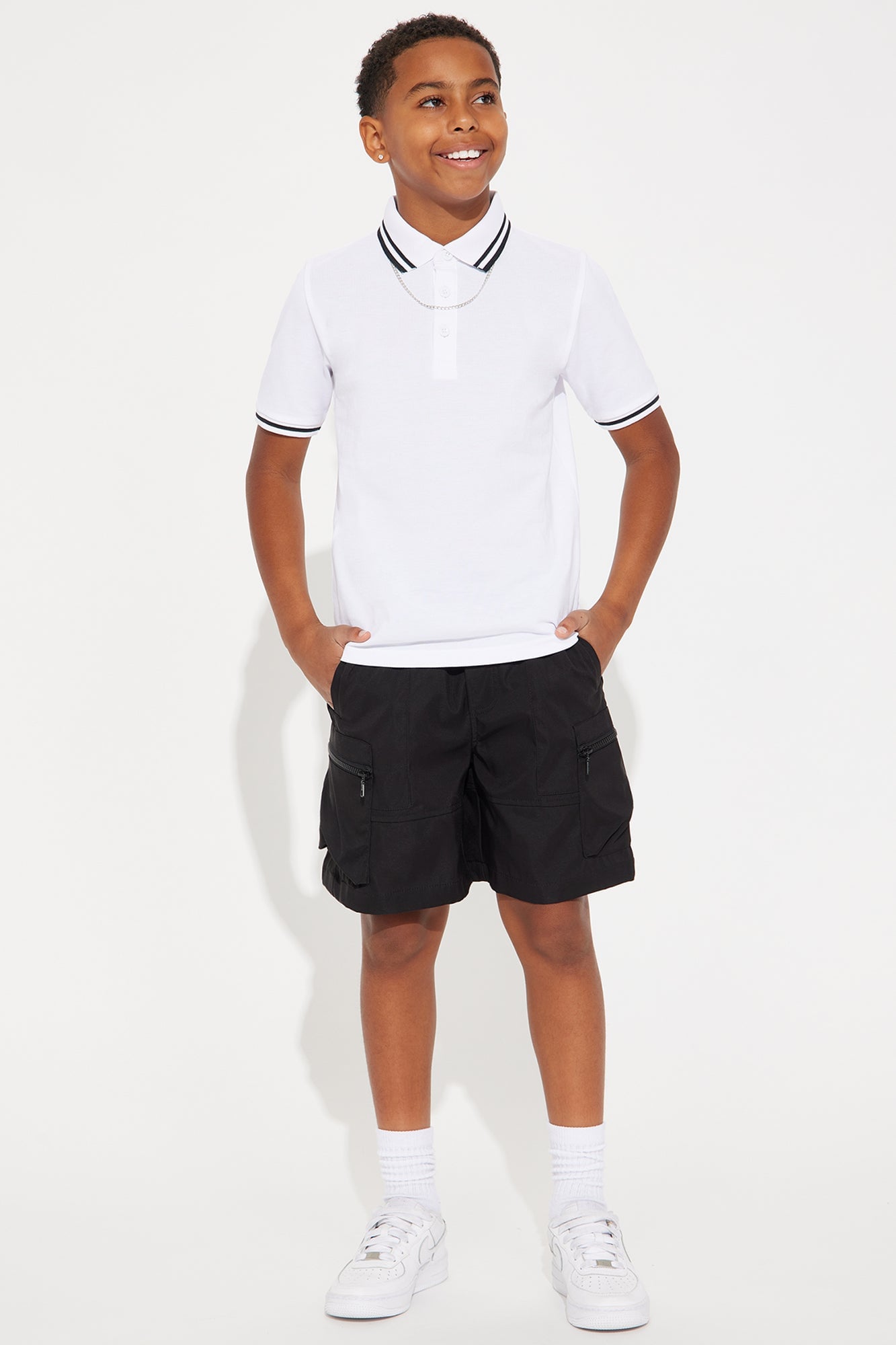 Mini Wilson Short Sleeve Polo - White image 2