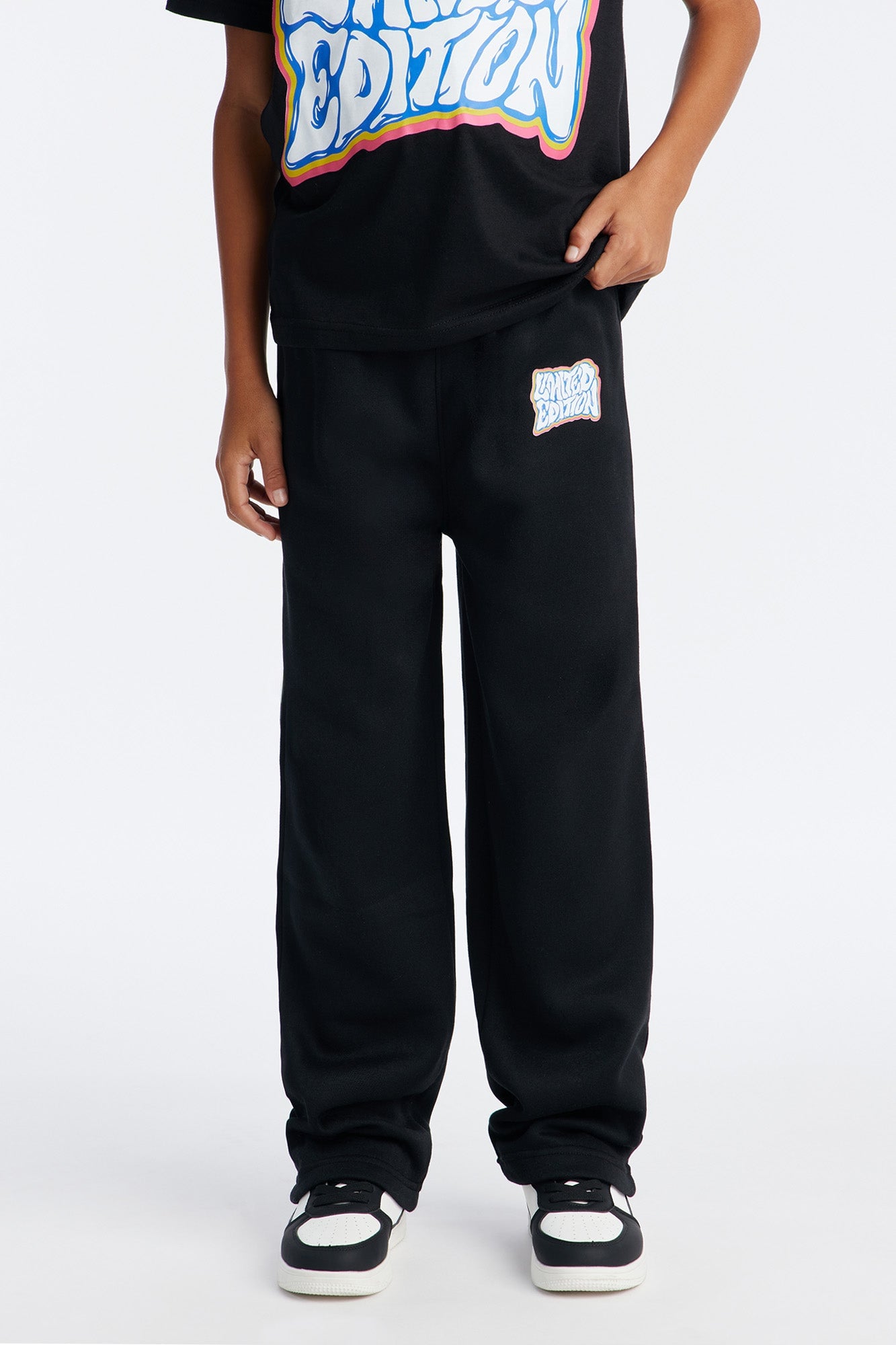 Mini Limited Edition Straight Leg Pant Set - Black image 5