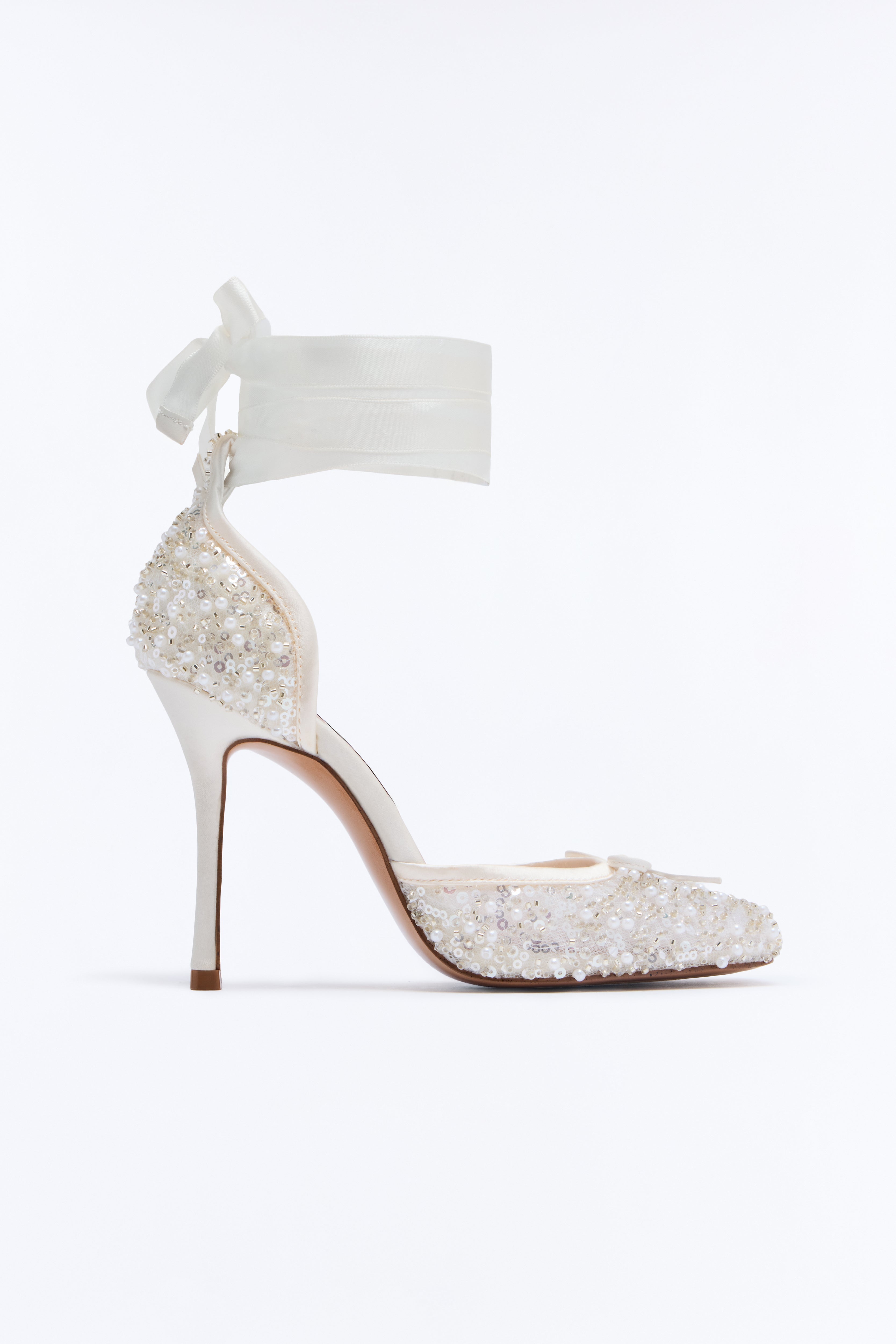 Steve Madden Larina Embellished Pumps - Ivory image 2