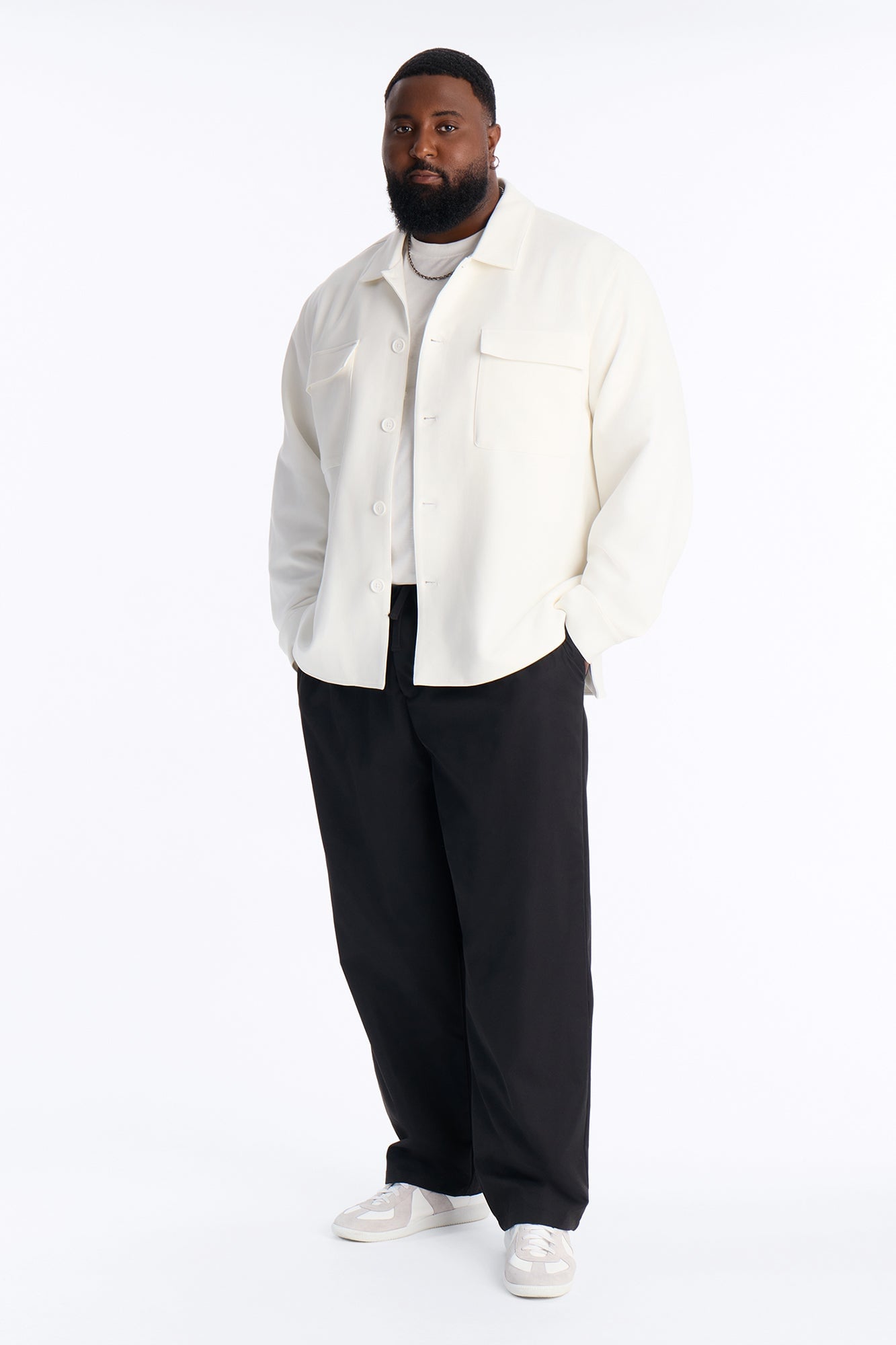 Nelson Pleated Hybrid Relaxed Pant - Black image 1