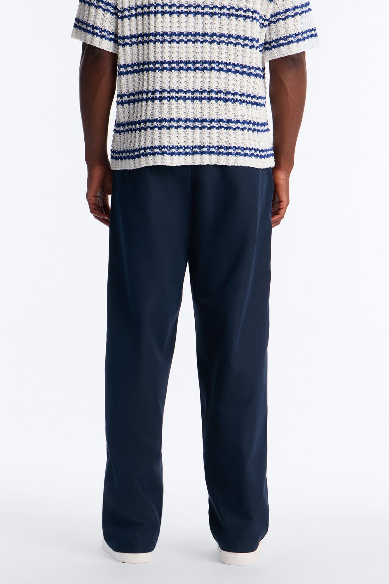 Nelson Pleated Hybrid Relaxed Pant - Navy image 8