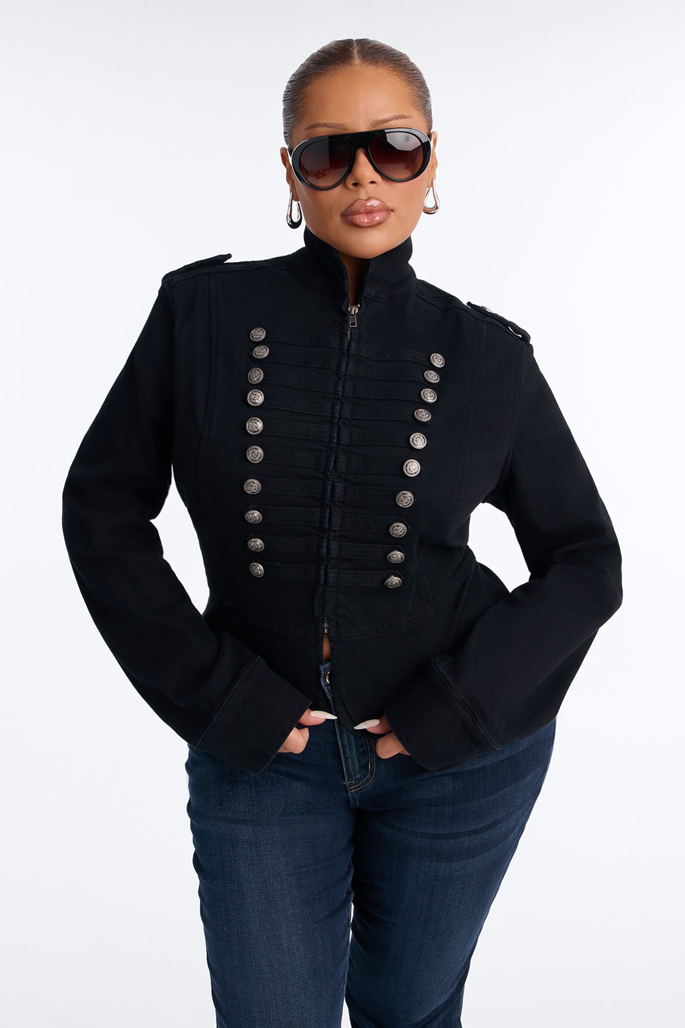 Major Moves Stretch Twill Jacket - Black image 1