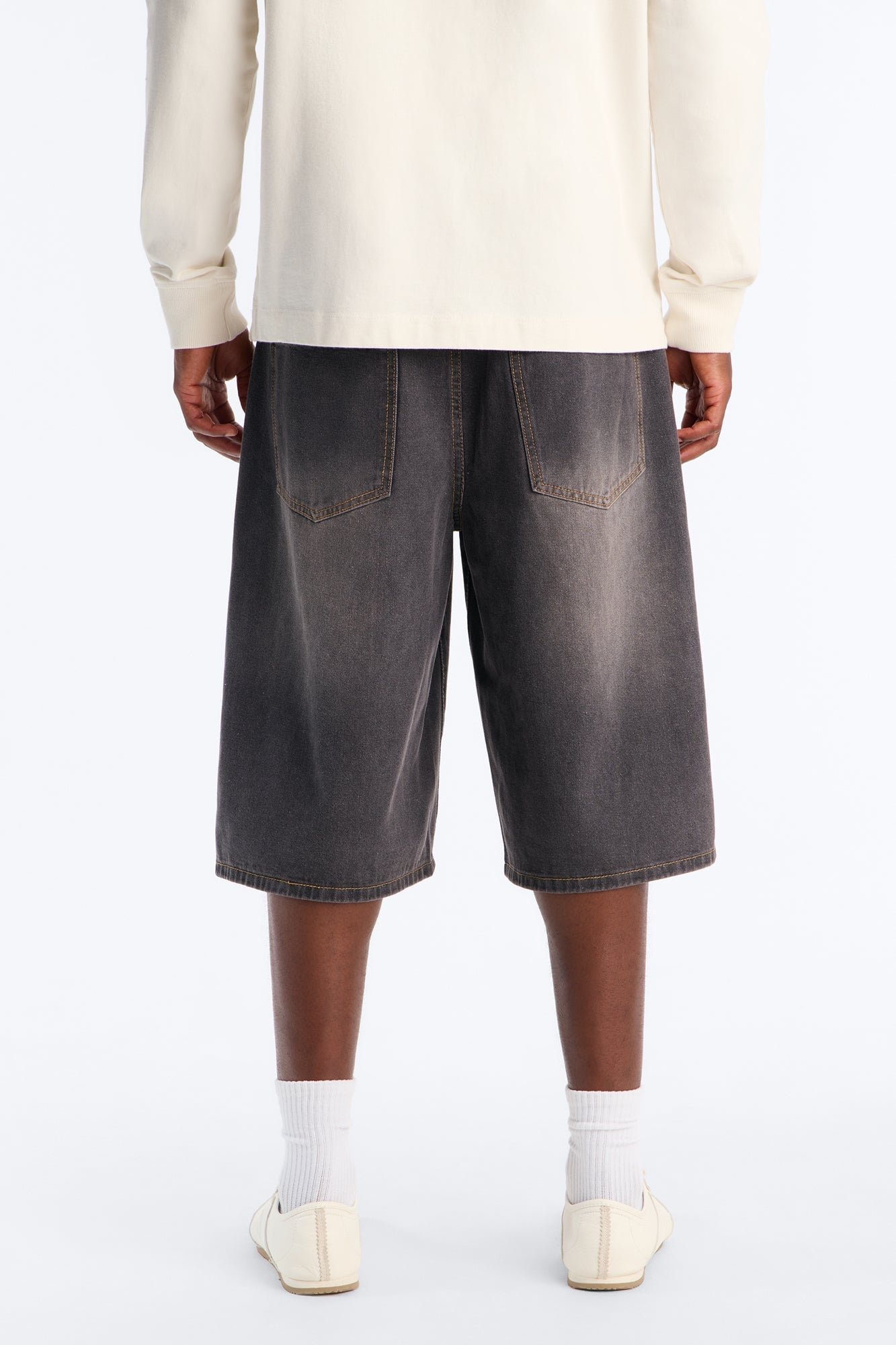 All Day Baggy Denim Short - Black Wash image 8