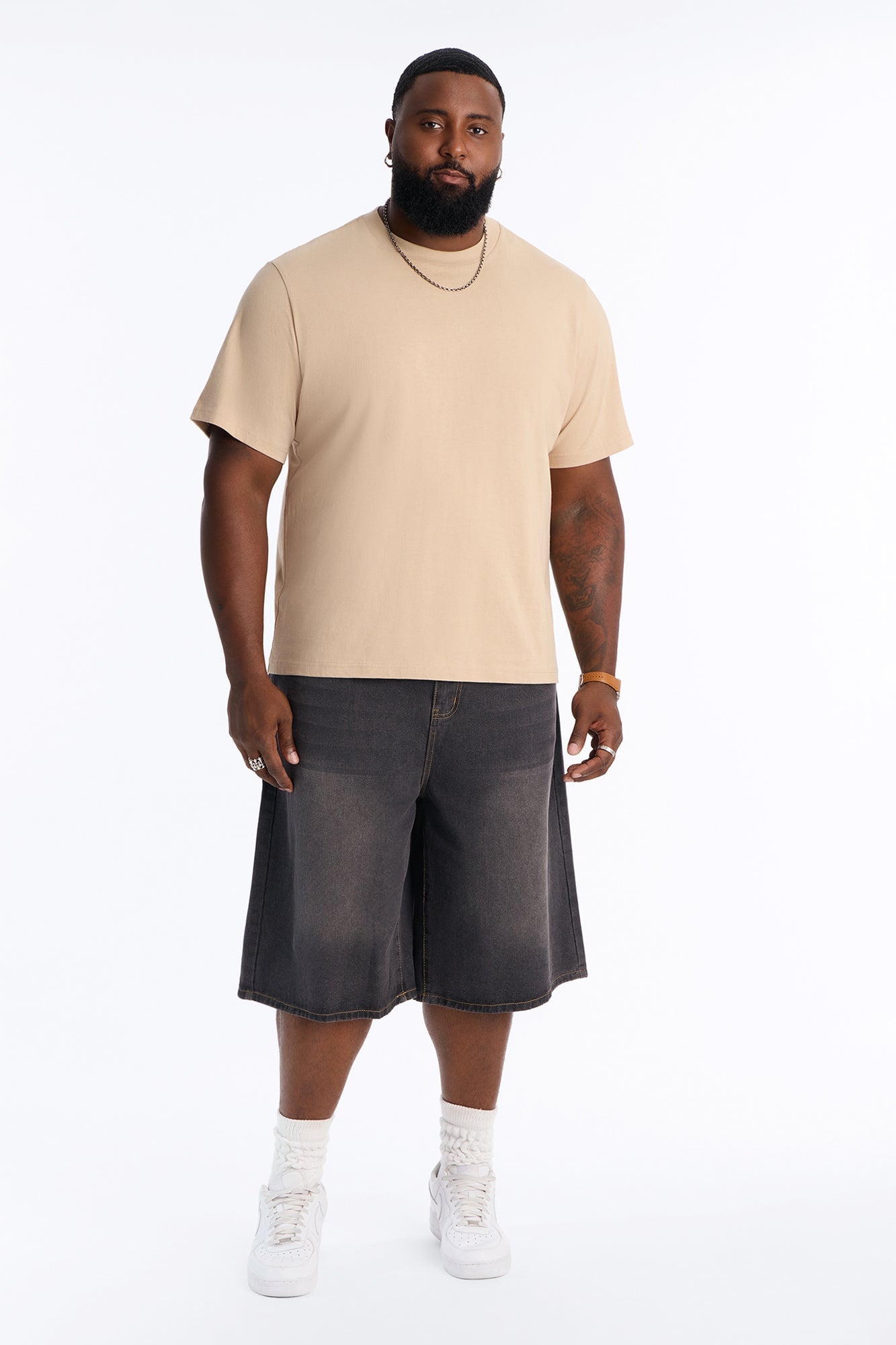 All Day Baggy Denim Short - Black Wash image 1