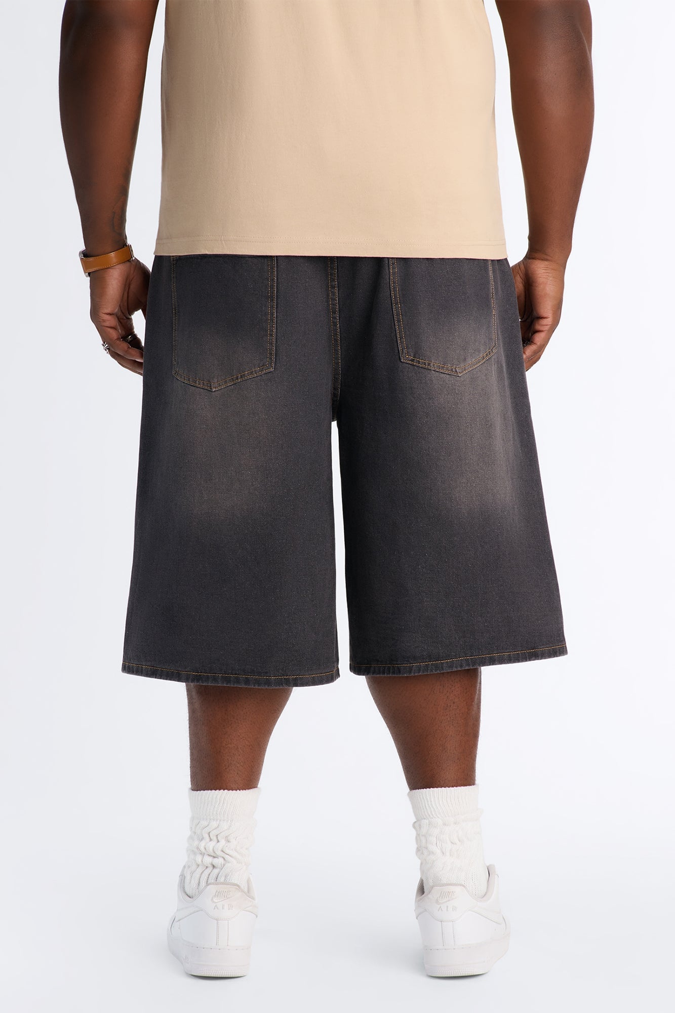 All Day Baggy Denim Short - Black Wash image 4