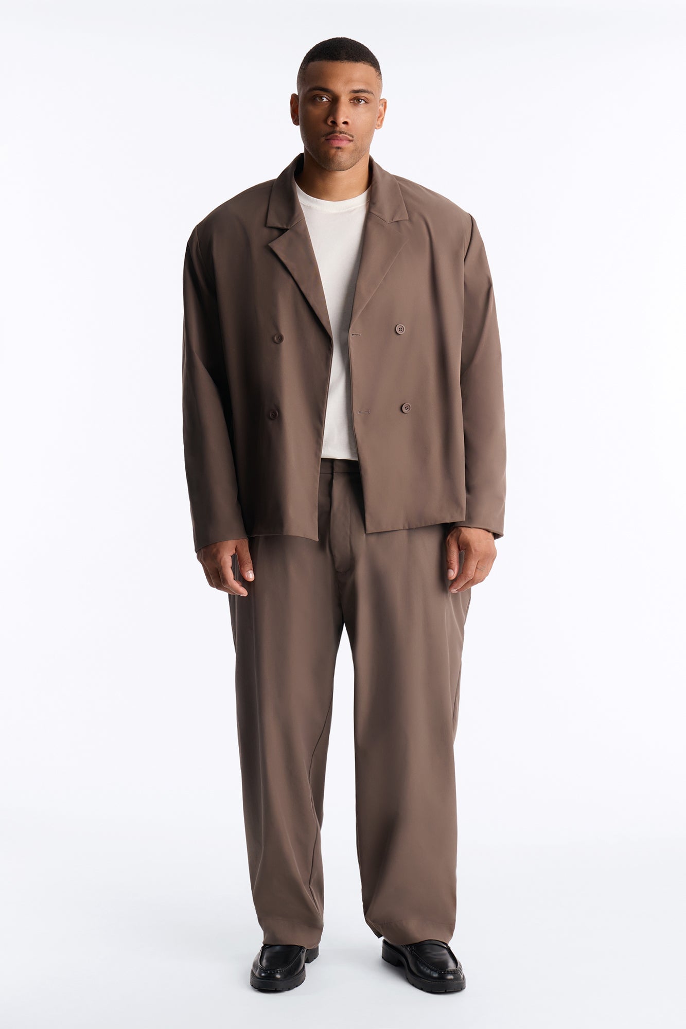 Relaxed Straight Heirloom Pleated Trouser - Grey image 5