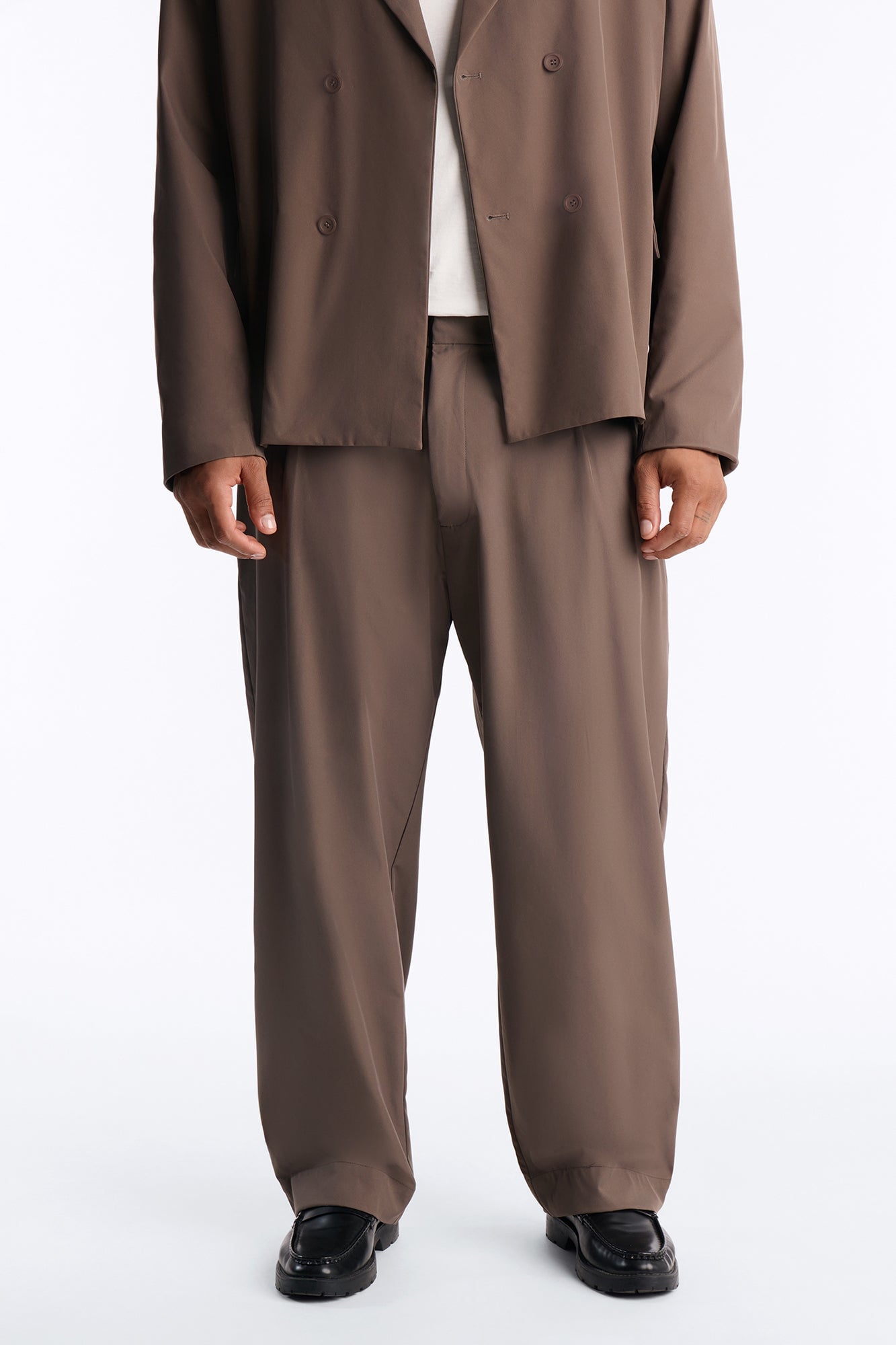 Relaxed Straight Heirloom Pleated Trouser - Grey image 6