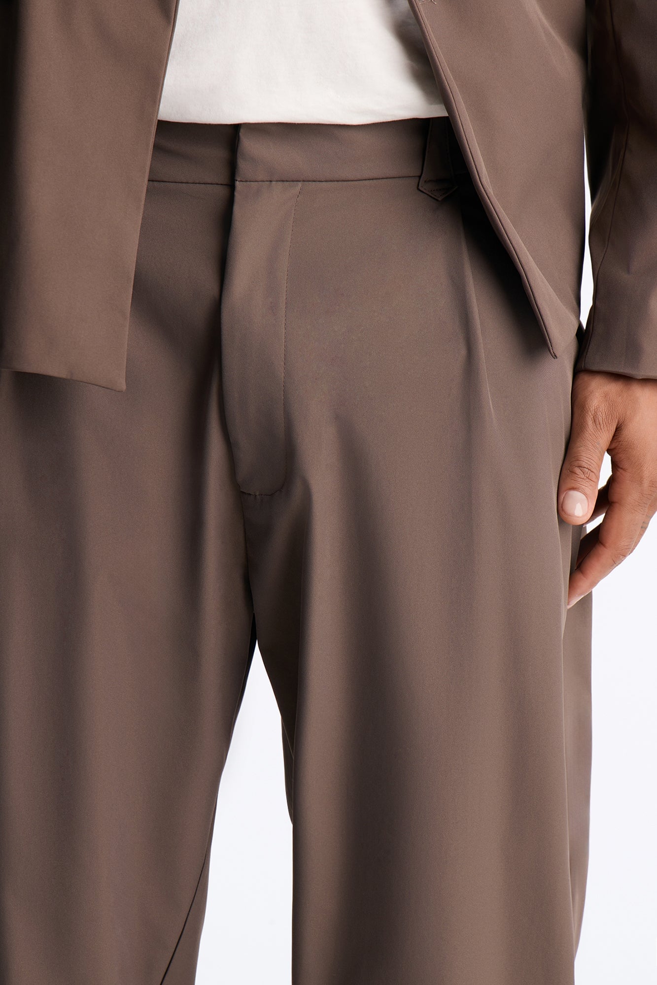 Relaxed Straight Heirloom Pleated Trouser - Grey image 8