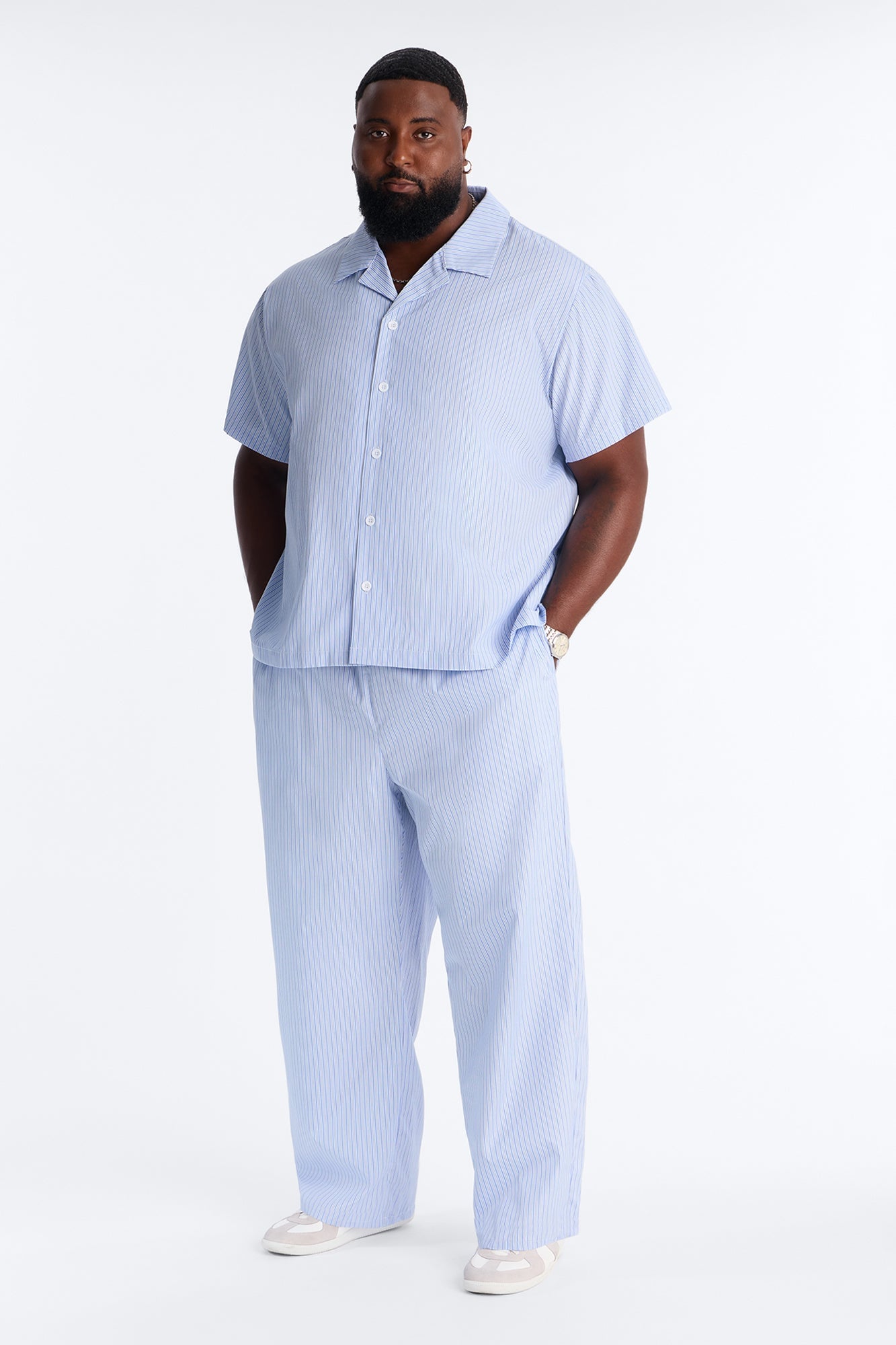 Nocturnal Stripe Baggy Pant - Blue/combo image 2