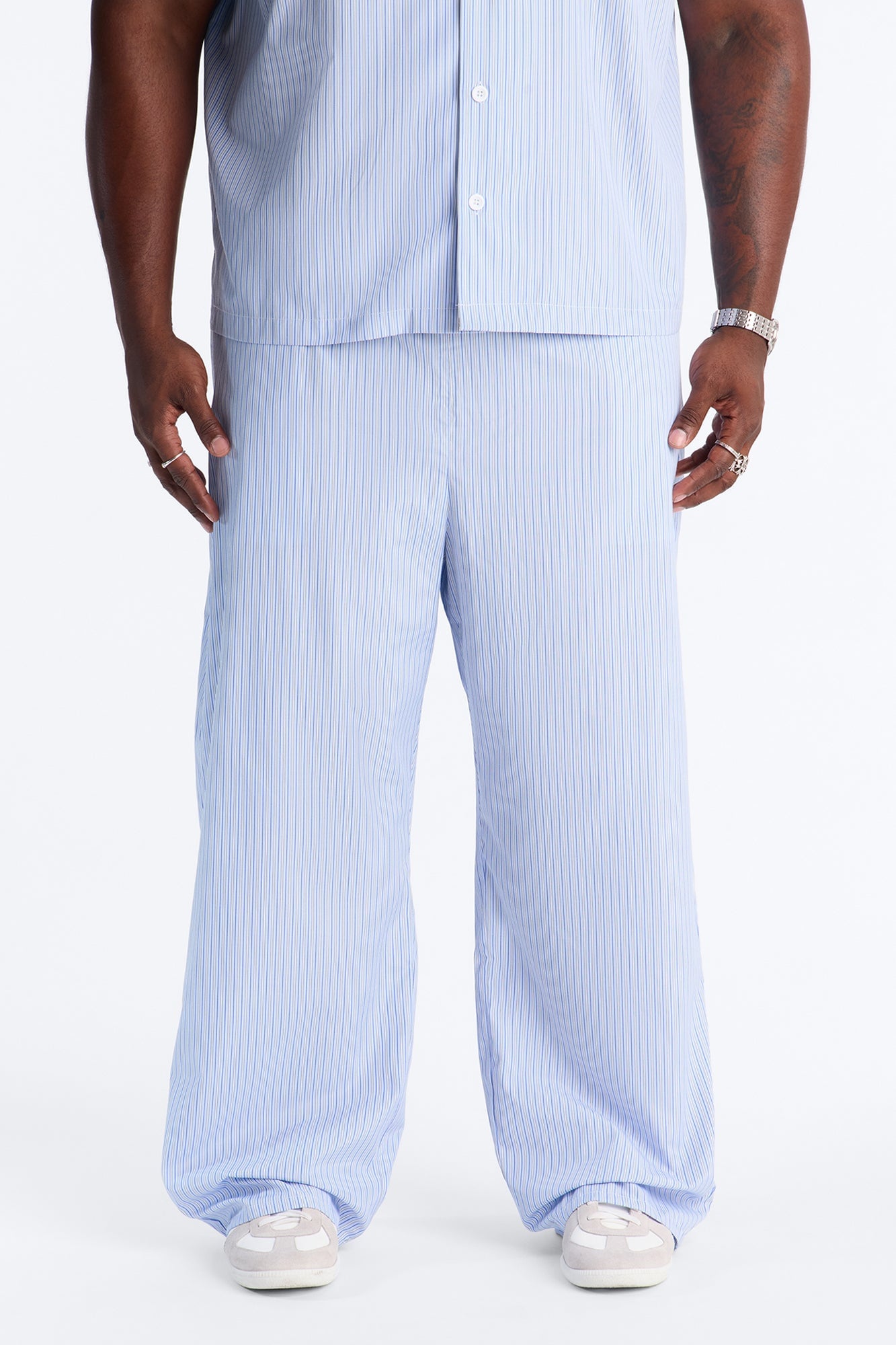 Nocturnal Stripe Baggy Pant - Blue/combo image 1