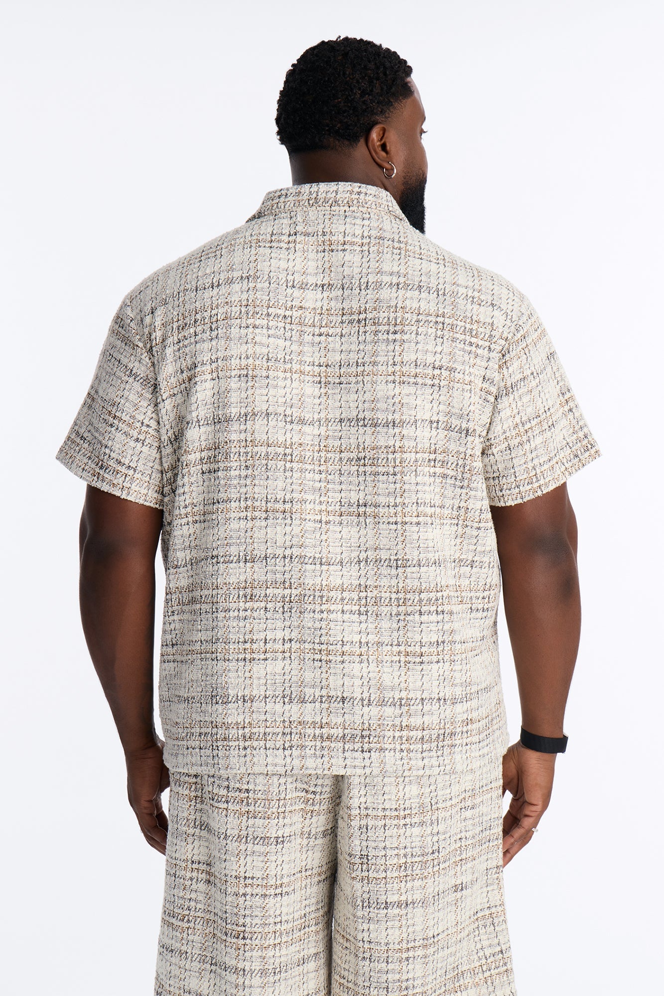 Rodeo Boucle Johnny Collar Polo - Cream/combo image 4