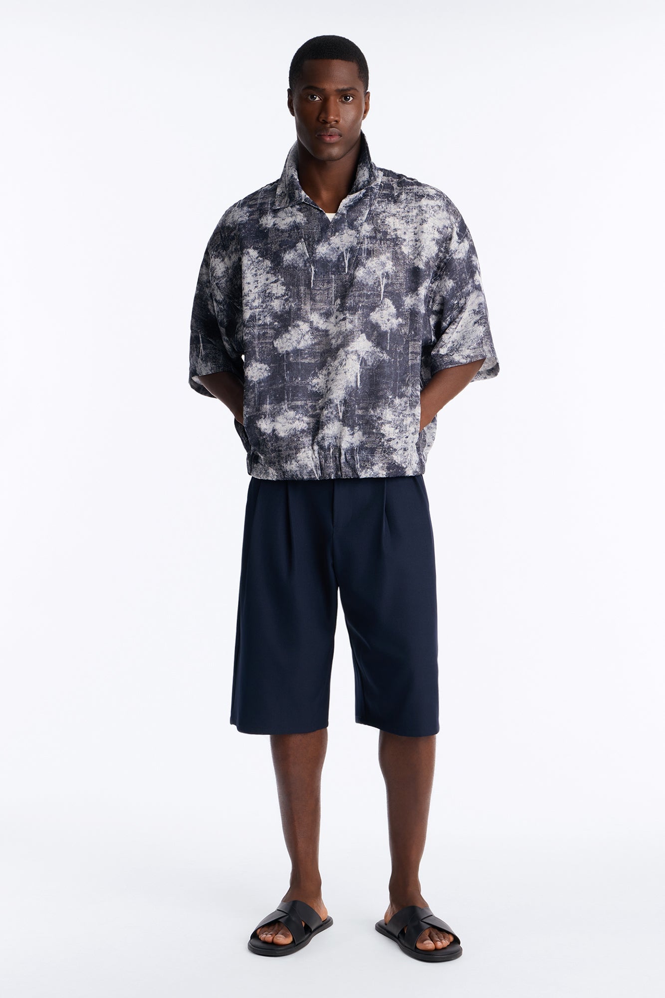 Shadow Grove Johnny Collar Polo - Blue image 6