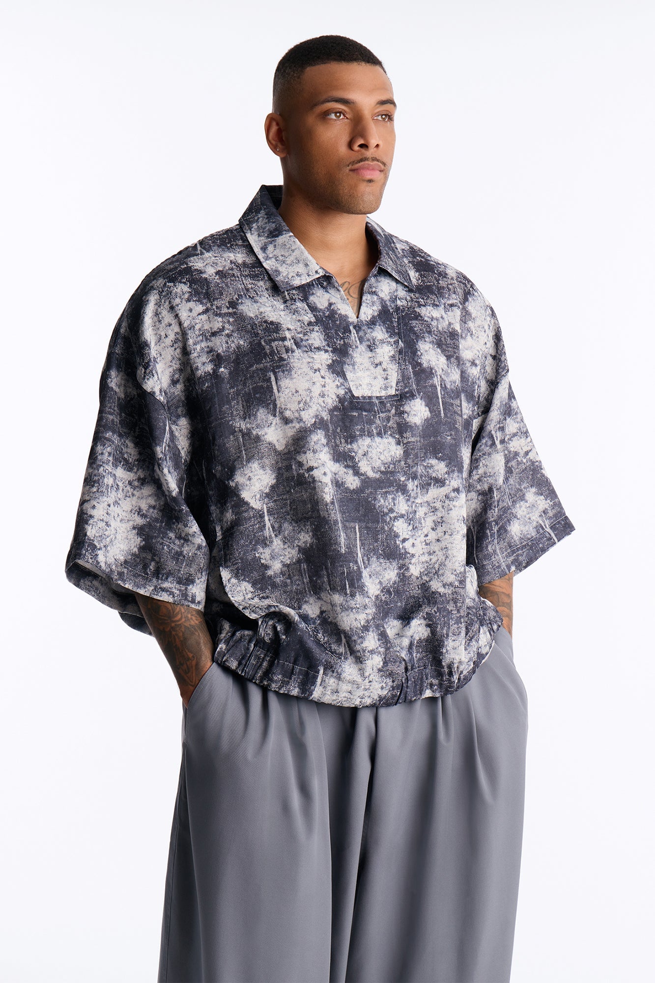 Shadow Grove Johnny Collar Polo - Blue image 1