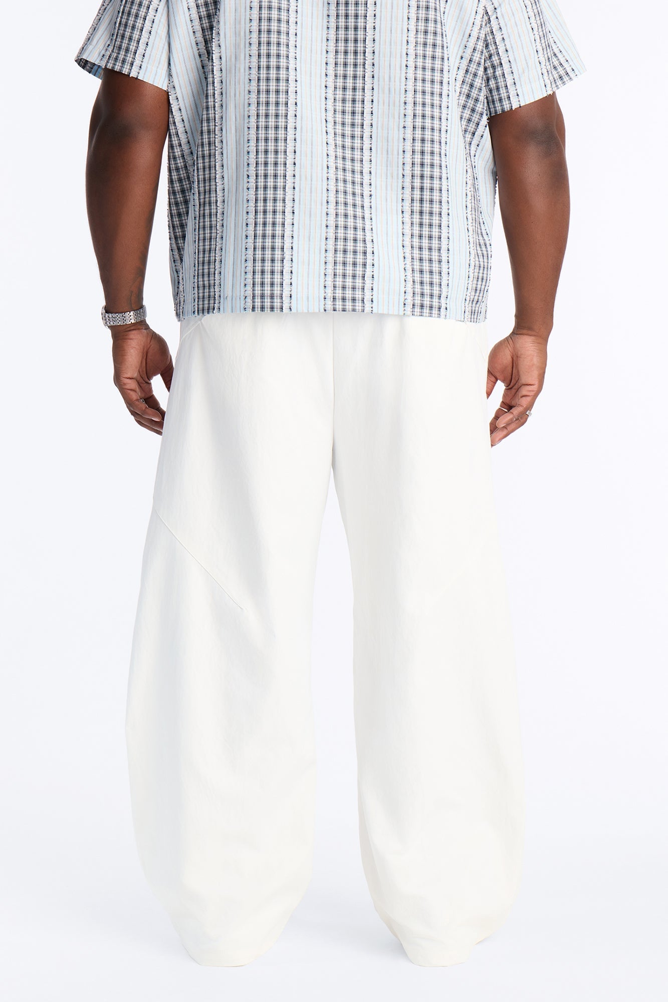 Cargo Wide Leg Tech Pant - White image 5