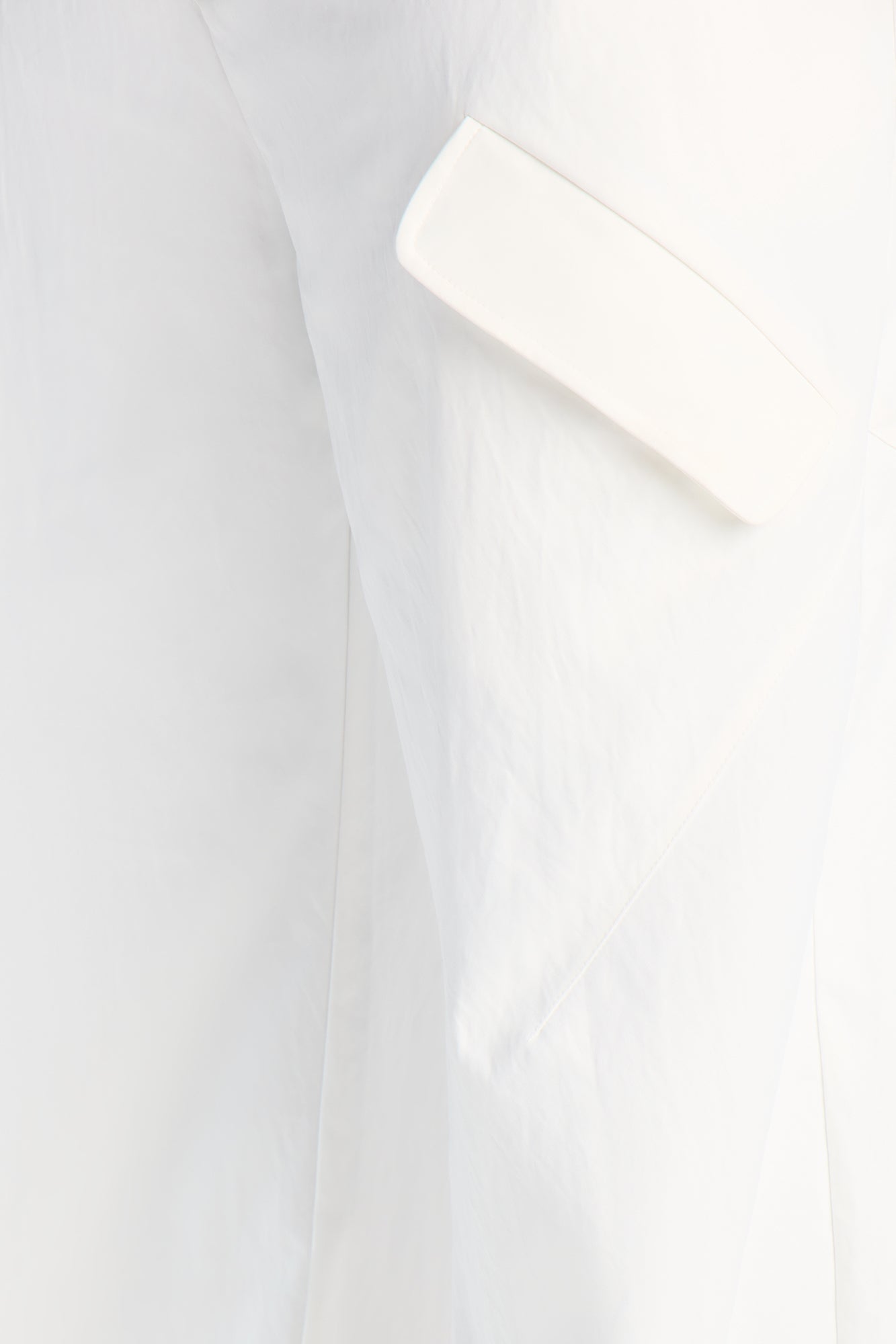 Cargo Wide Leg Tech Pant - White image 4
