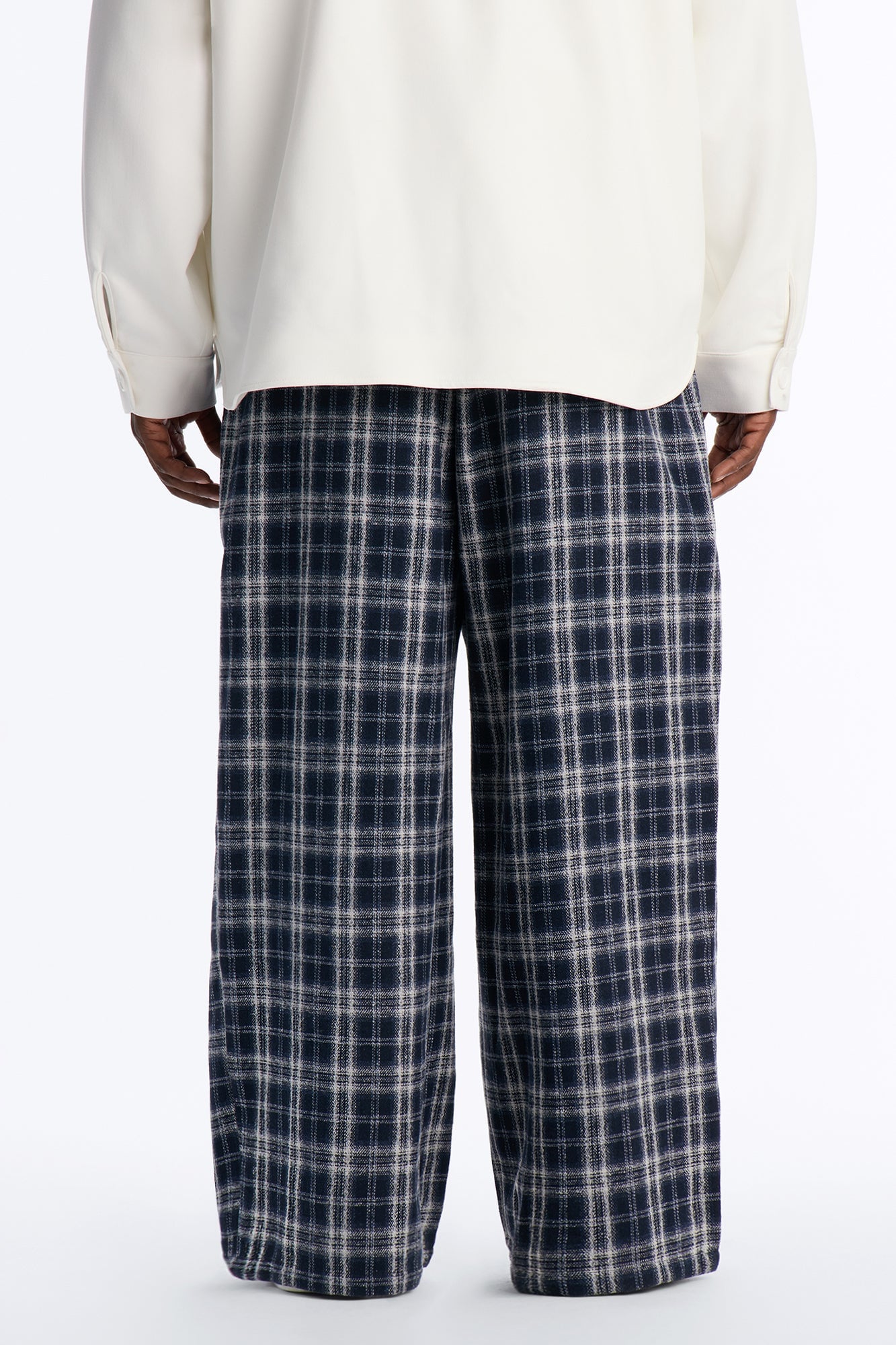 Lazy Plaid Baggy Pant - Navy/combo image 4