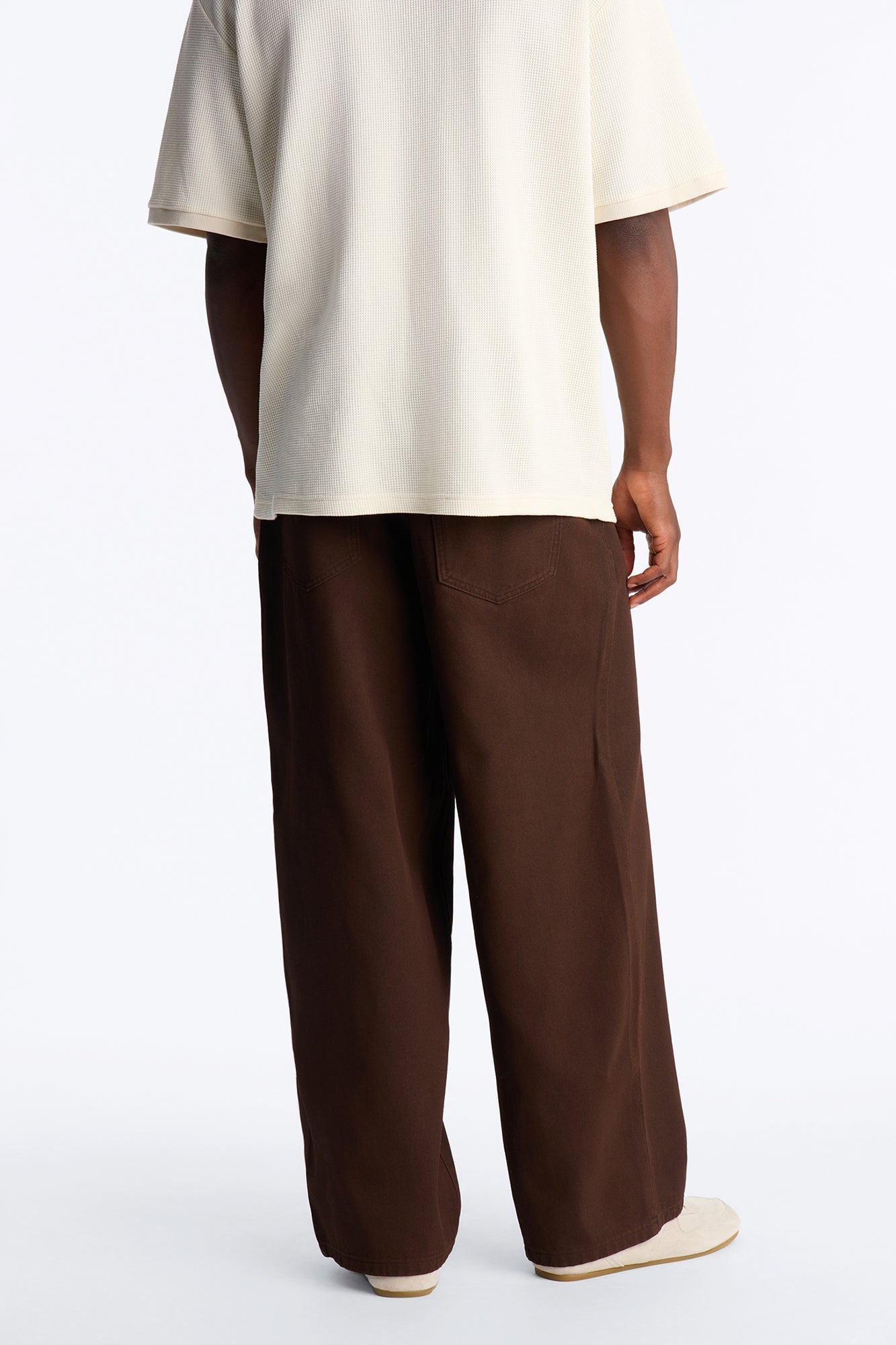 Overland Waxed Baggy Jean - Brown image 8