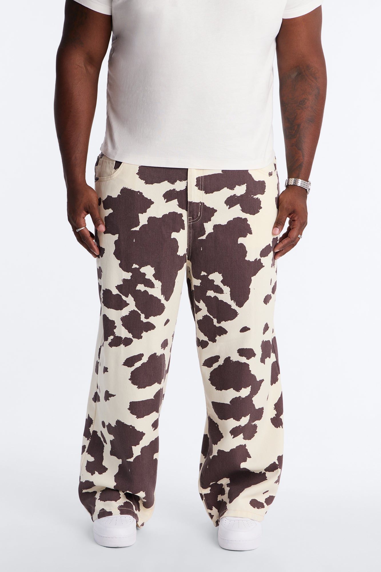 Modern Rodeo Baggy Jean - Brown Combo